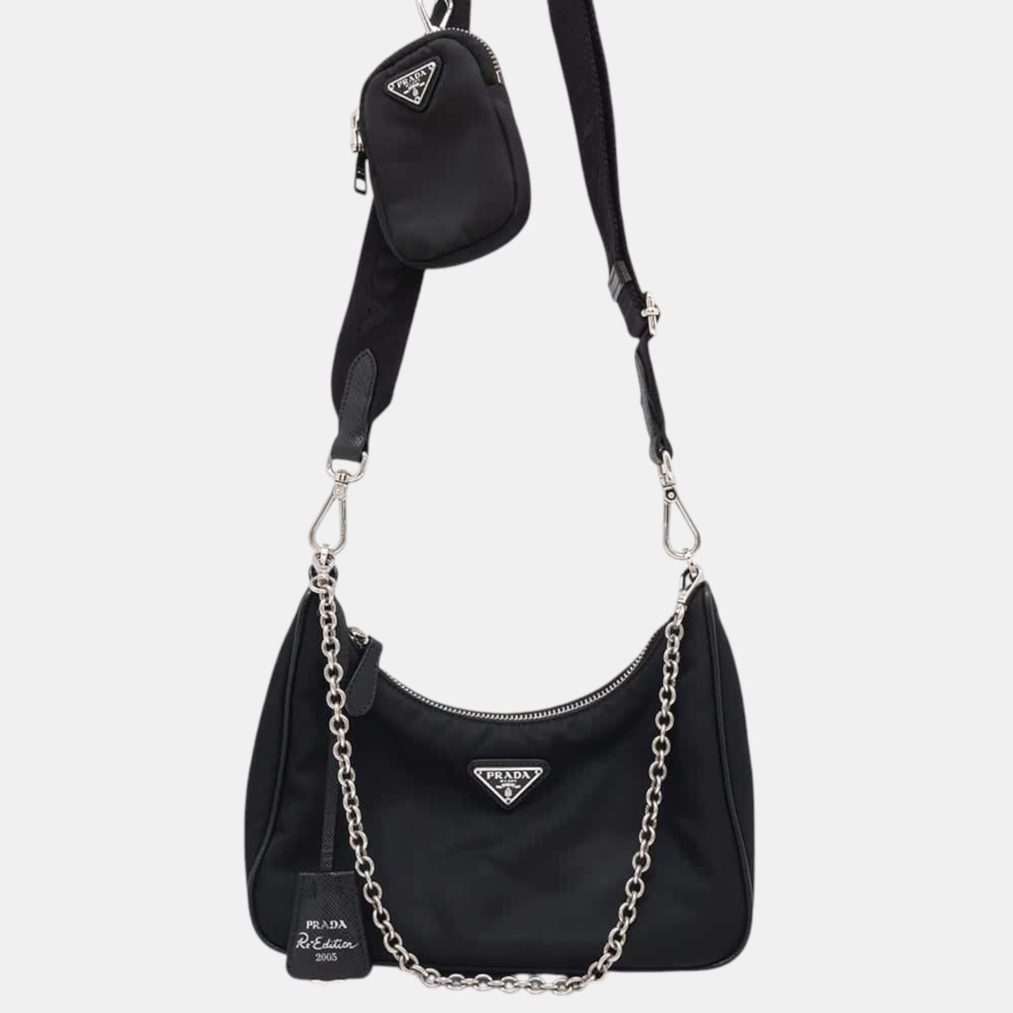 

Prada Black Nylon Re-Edition Shoulder Bag