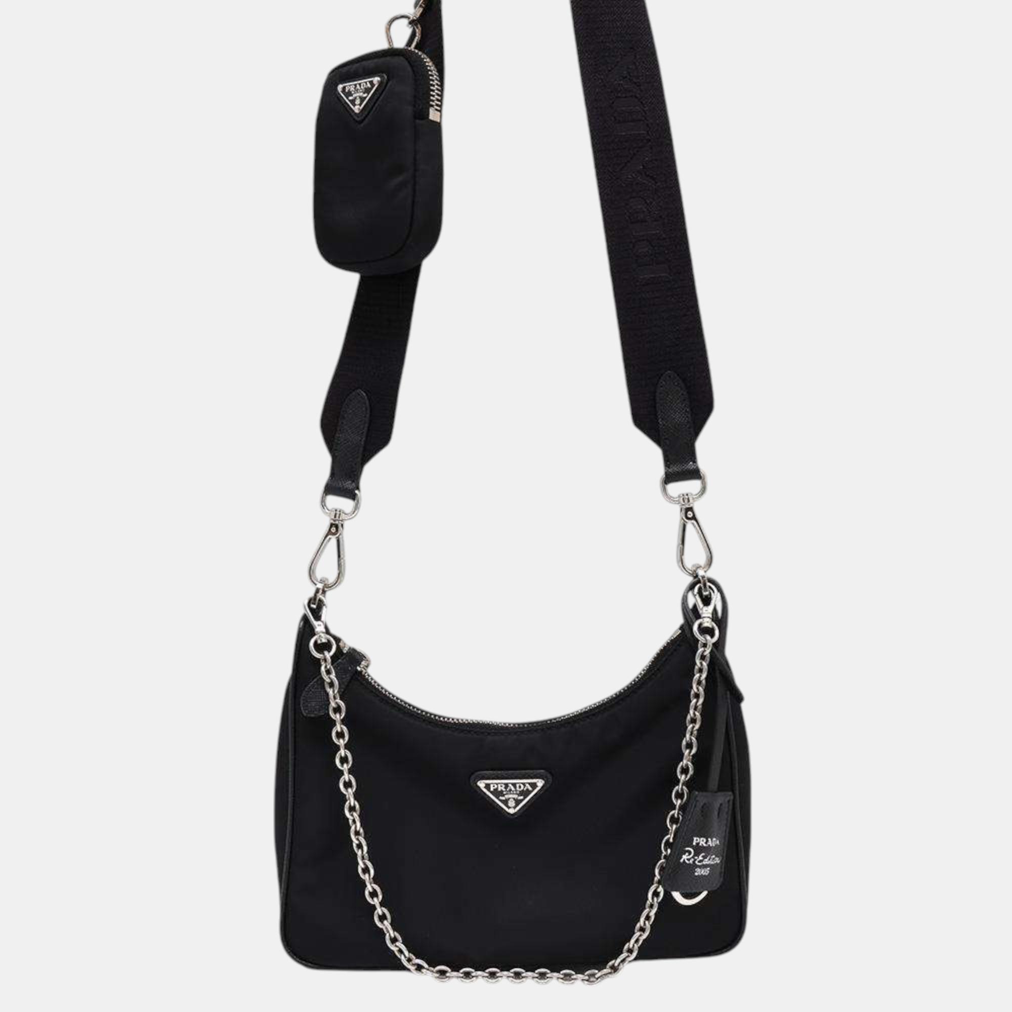 

Prada Black Nylon Re-Edition 2005 Shoulder Bag