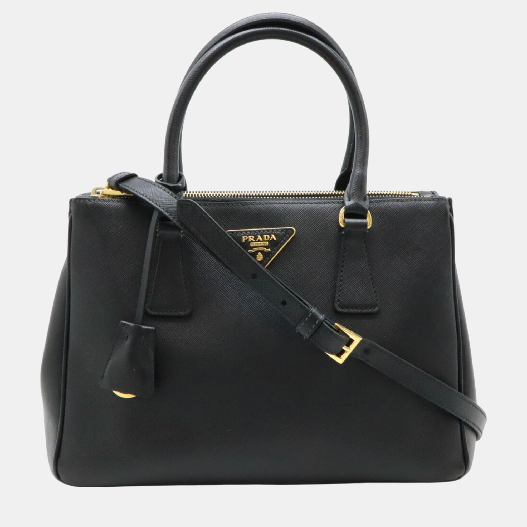 

Prada Galleria Handbag Leather Nero Black