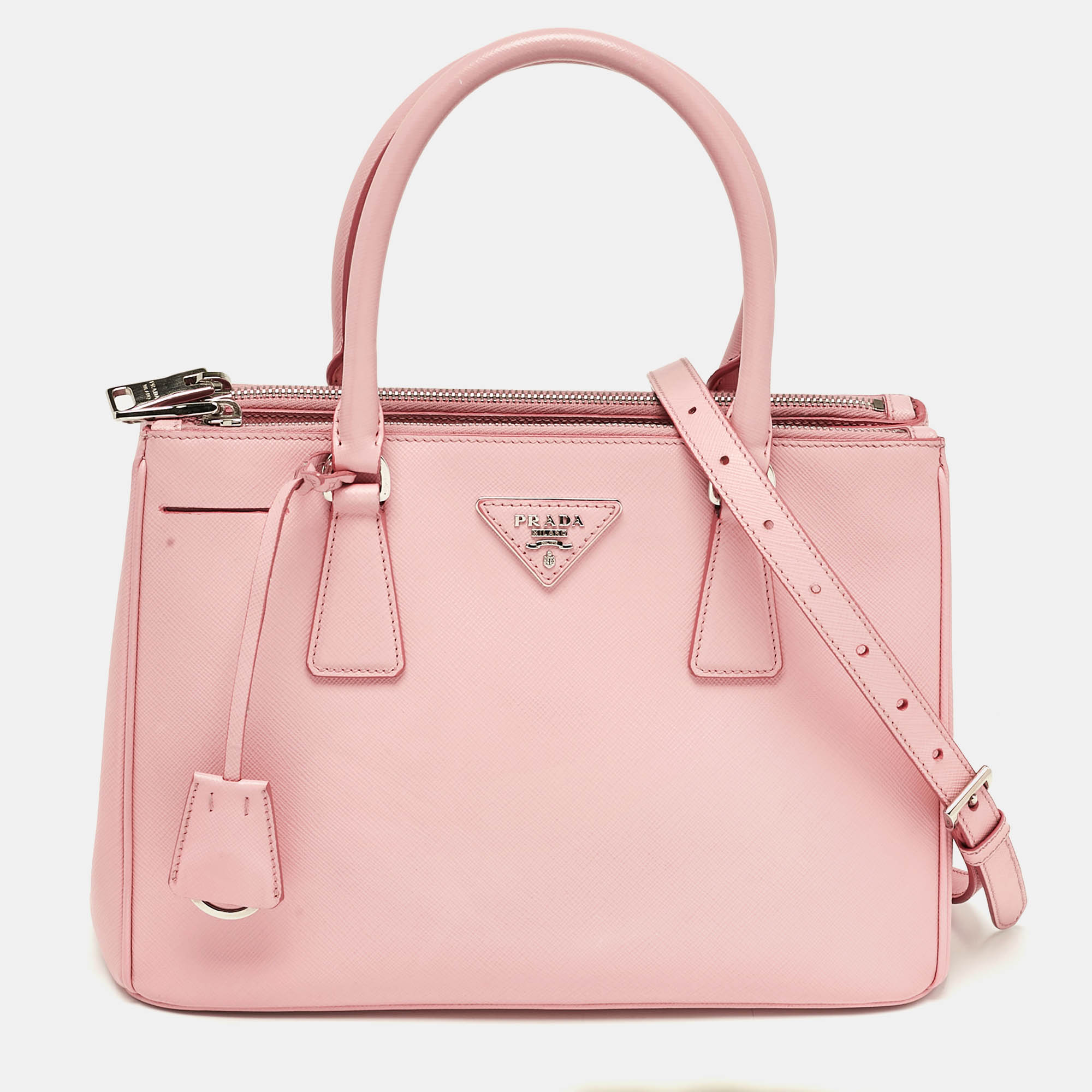 

Prada Pink Saffiano Leather  Galleria Tote