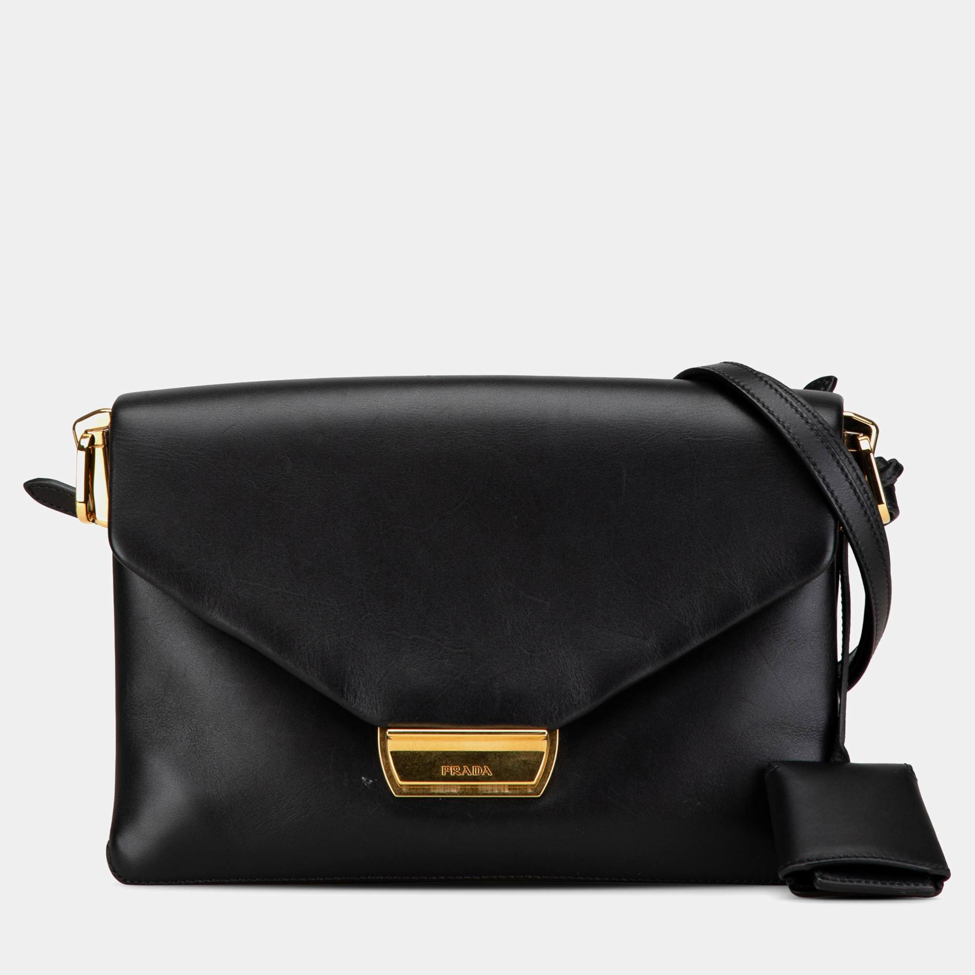 

Prada Black Calfskin Ingrid Shoulder Bag