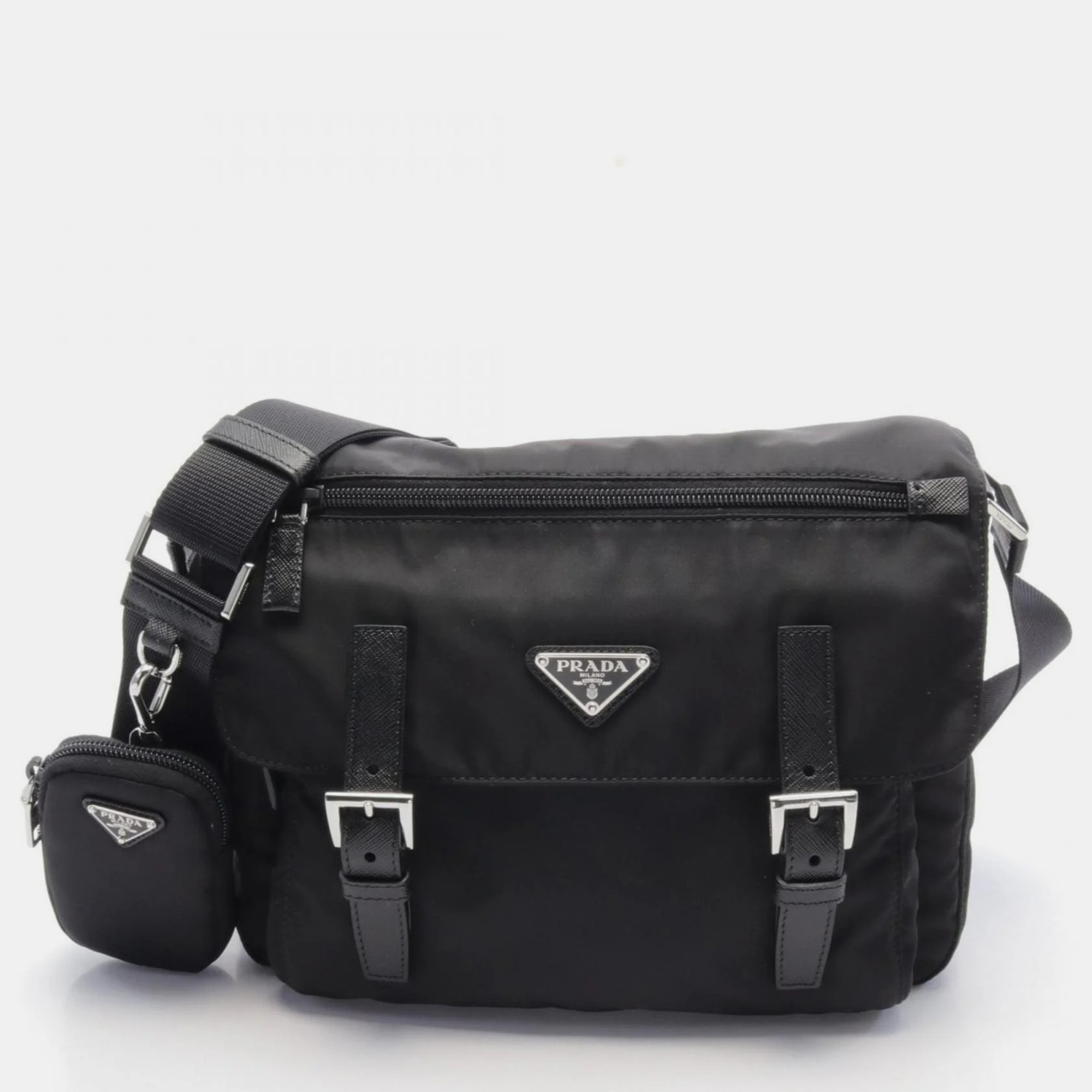 

Prada Black Nylon Vela Shoulder Bag