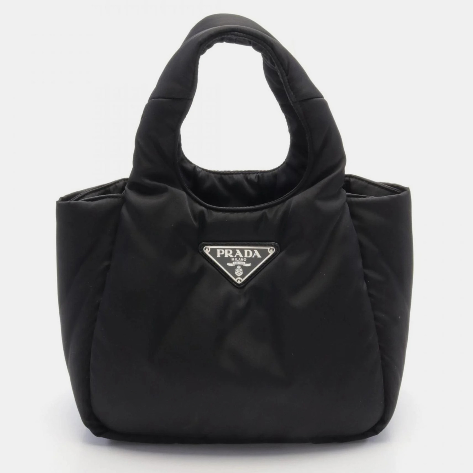 

Prada Nylon Padded Small Handbag, Black