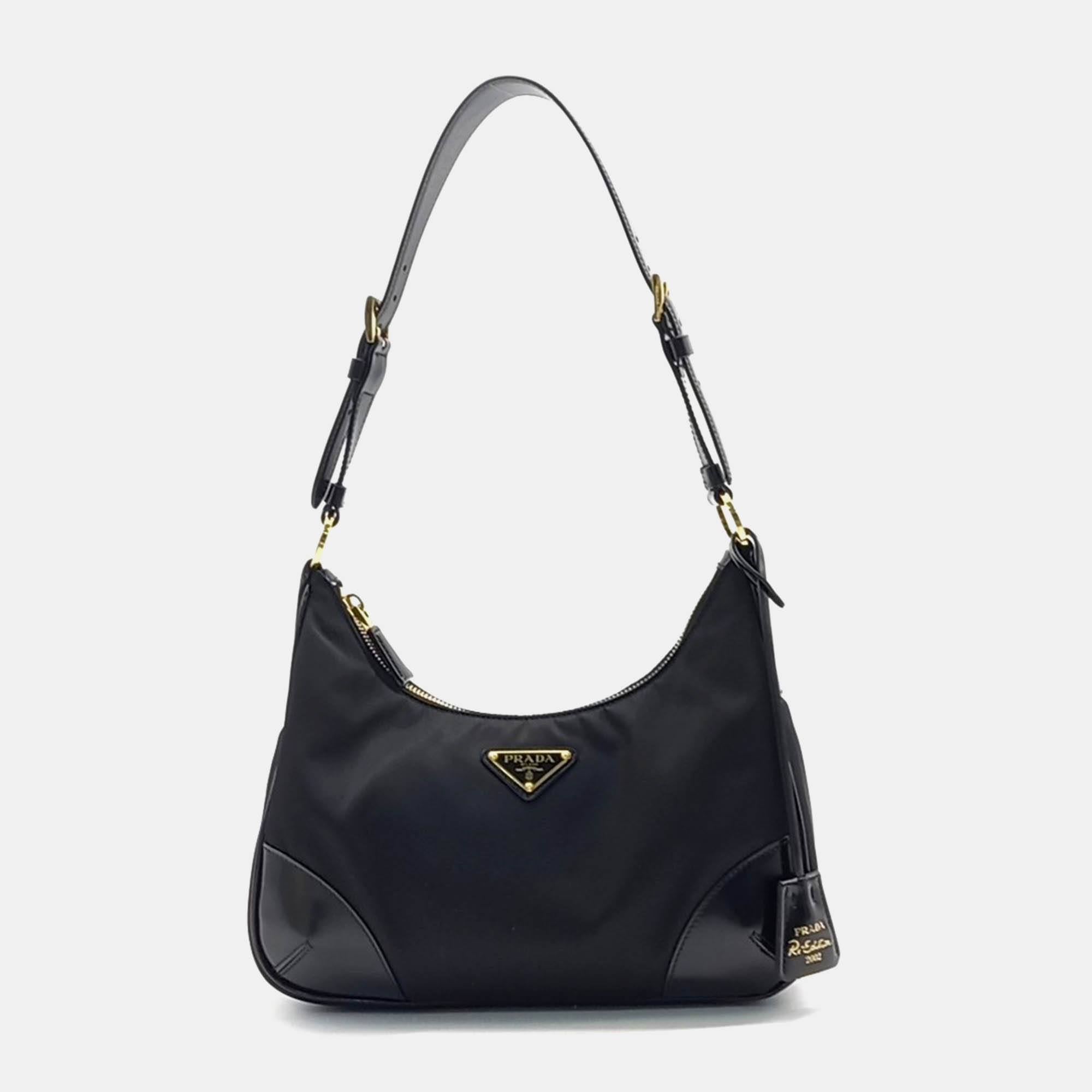 

Prada Black Leather Hobo Bag