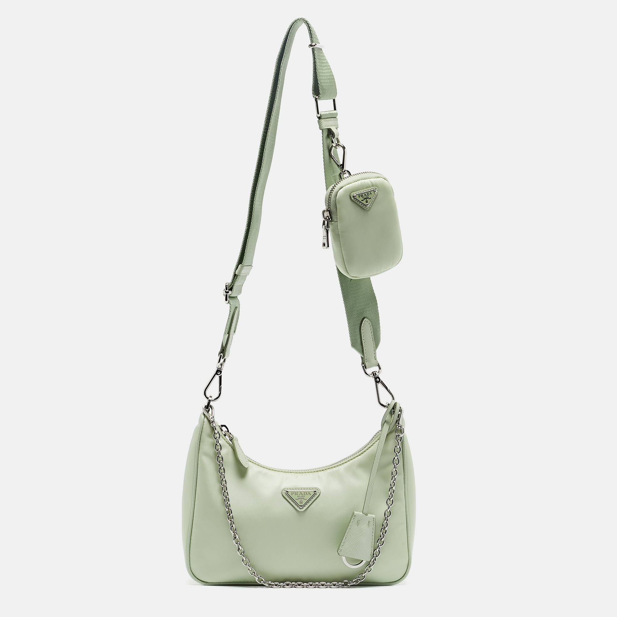 

Prada Light Green Nylon Re-Edition 2005 Shoulder Bag