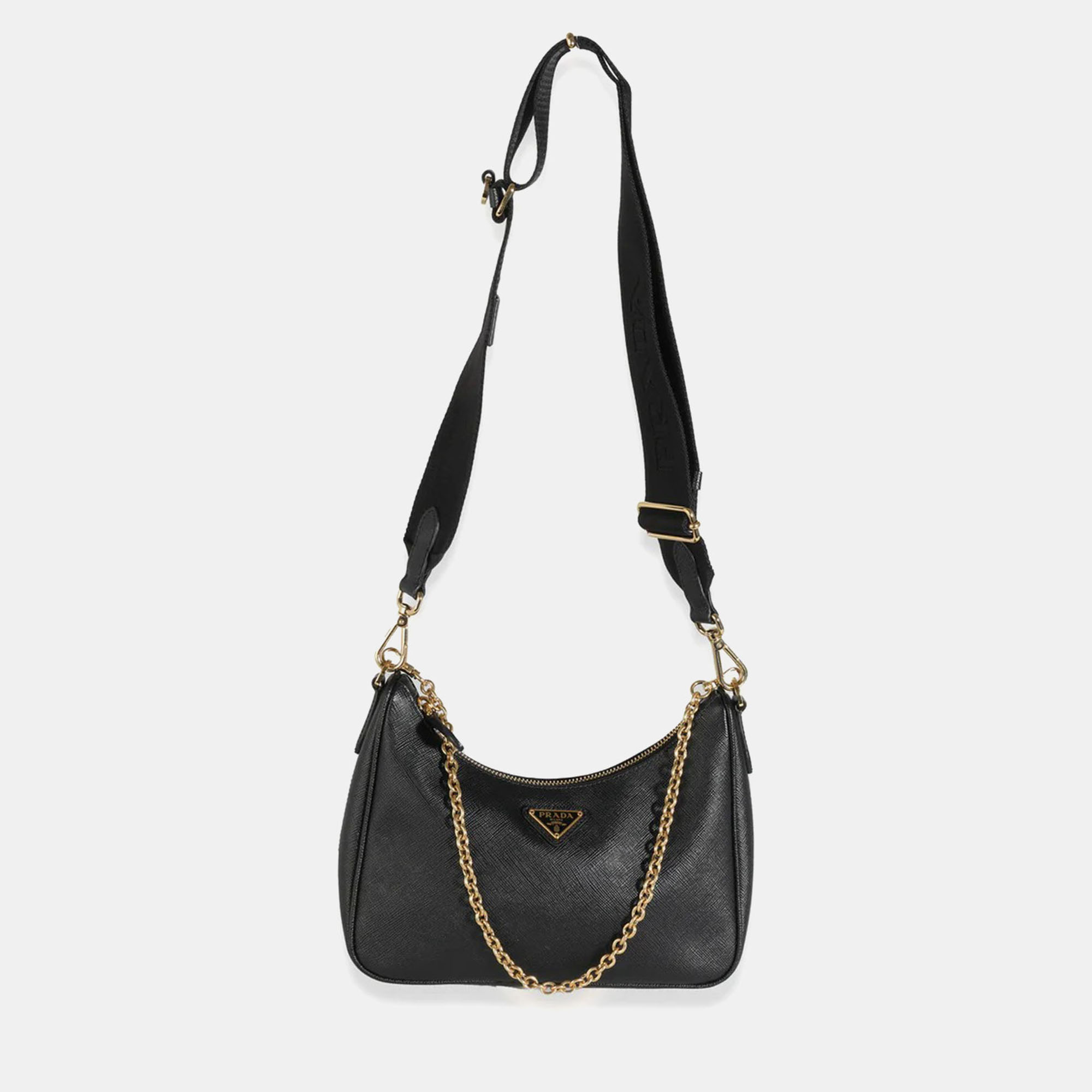 

Prada Black Saffiano Re-Edition 2005 Bag