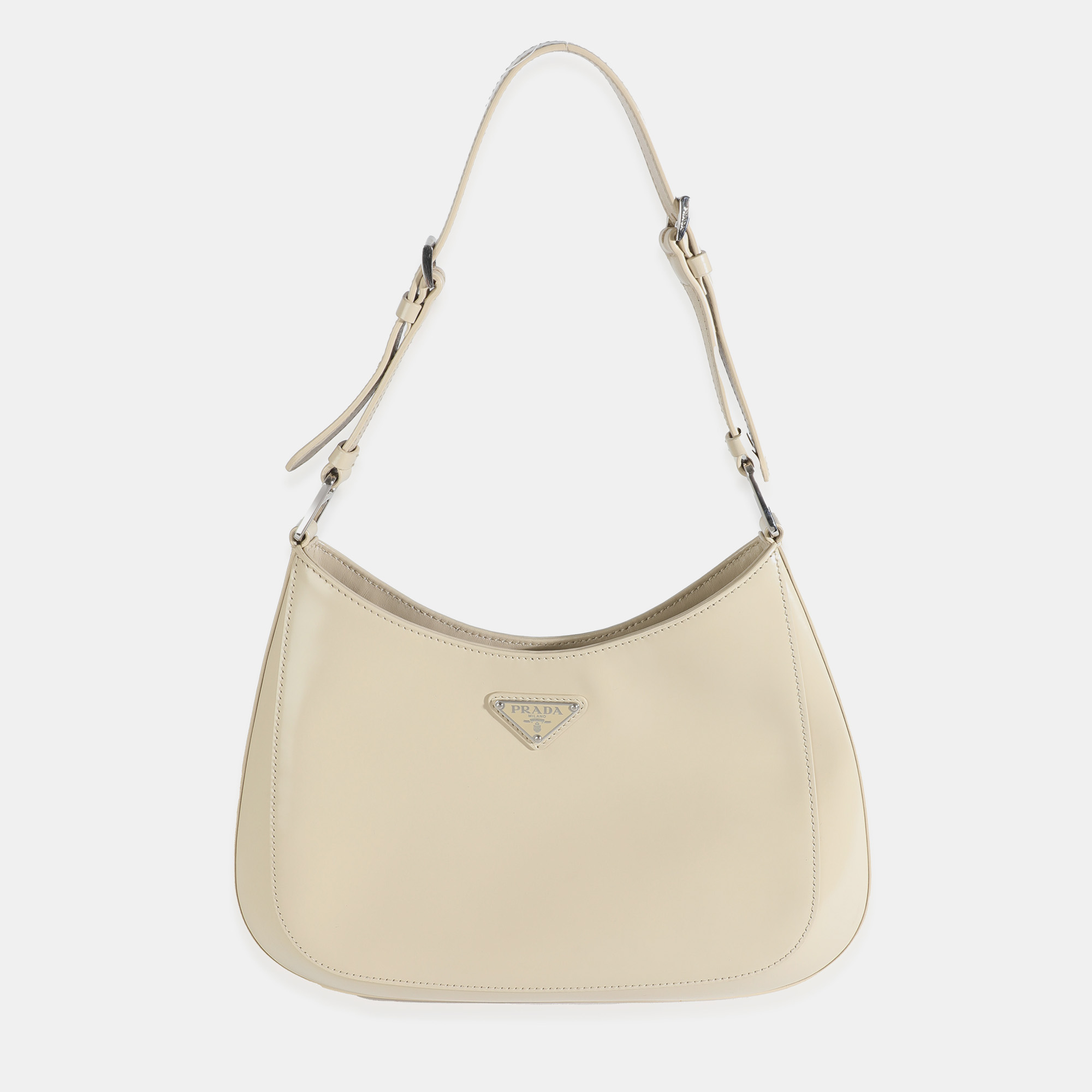 

Prada Desert Beige Brushed Calfskin Cleo Shoulder Bag