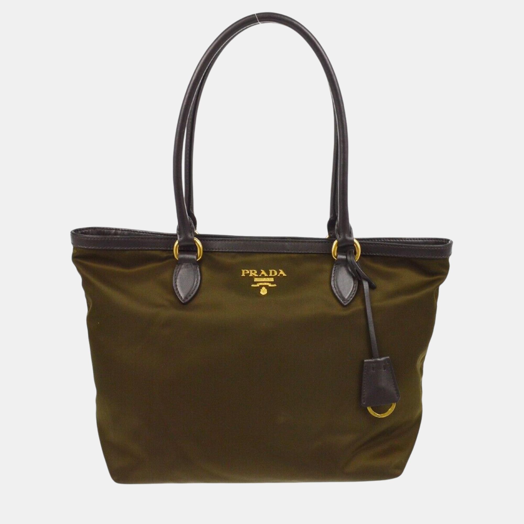 

Prada Brown Nylon Tote Handbag