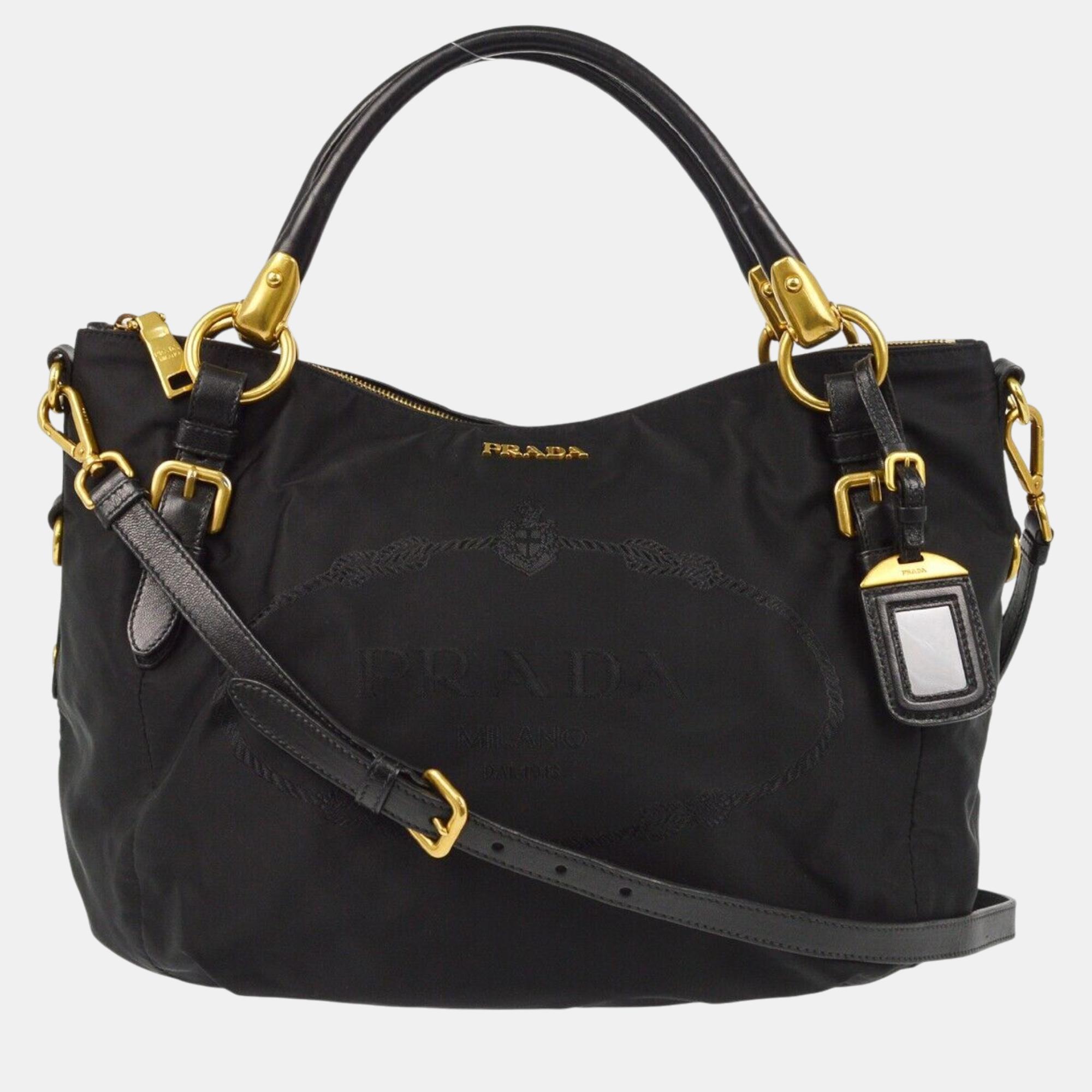 

Prada Black Nylon Tote Handbag