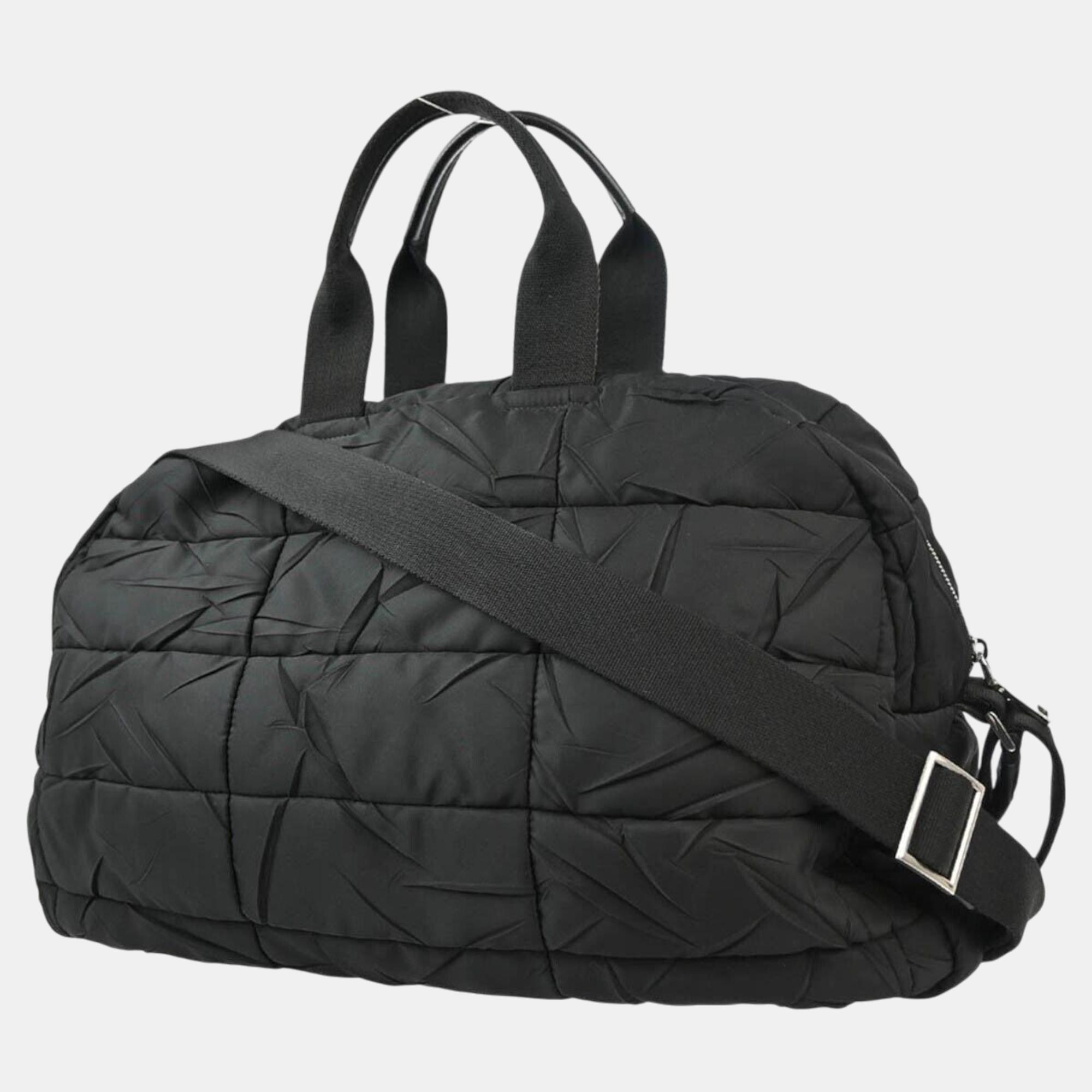 

Prada Black Nylon Duffel Handbag