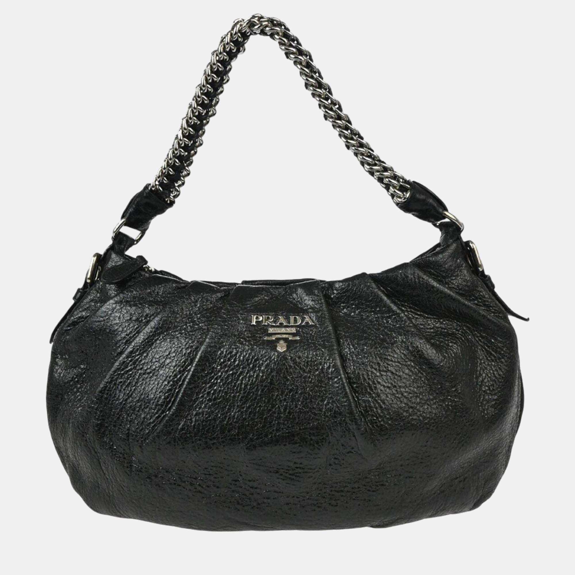 

Prada Black Leather Handbag