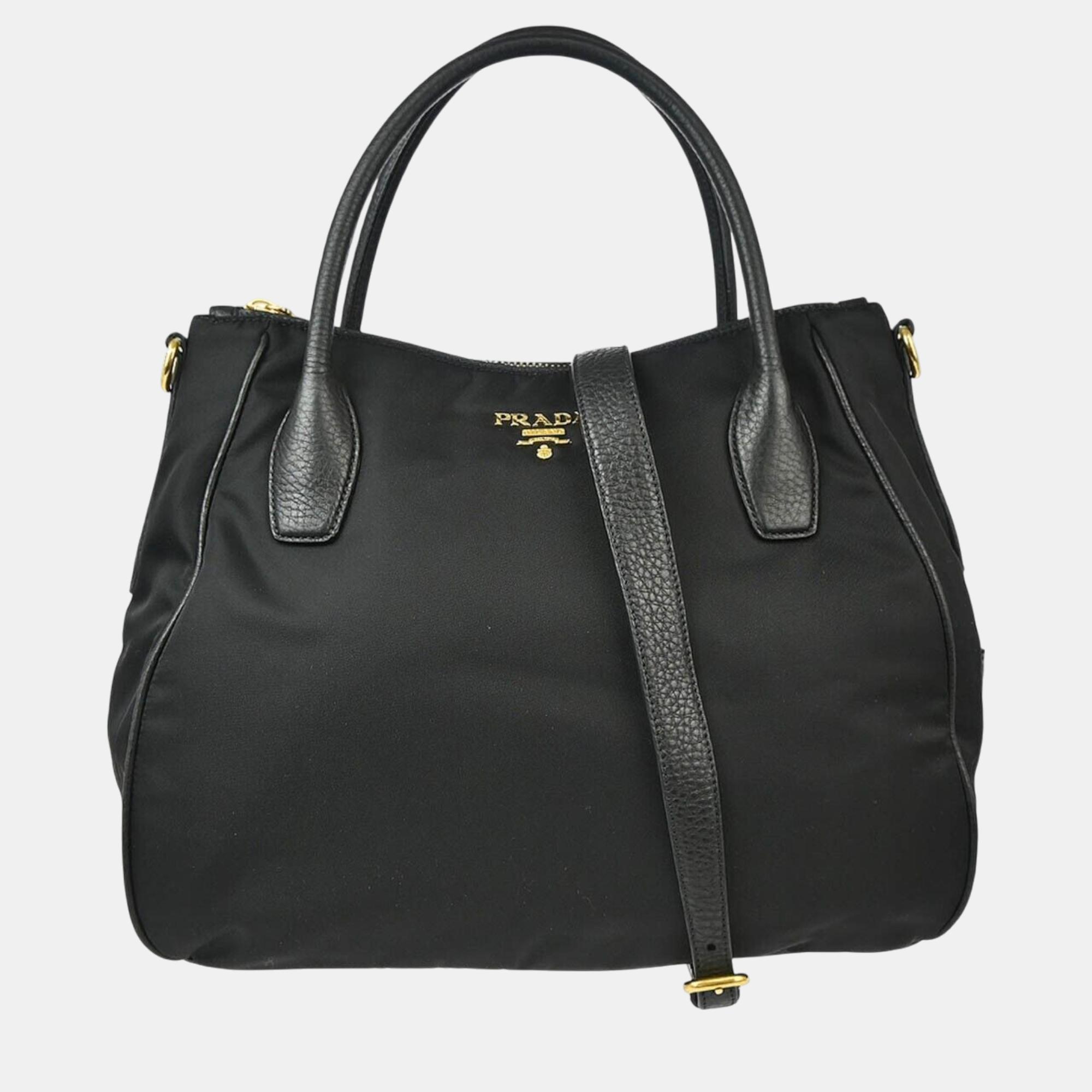 

Prada Black Nylon Tote Handbag