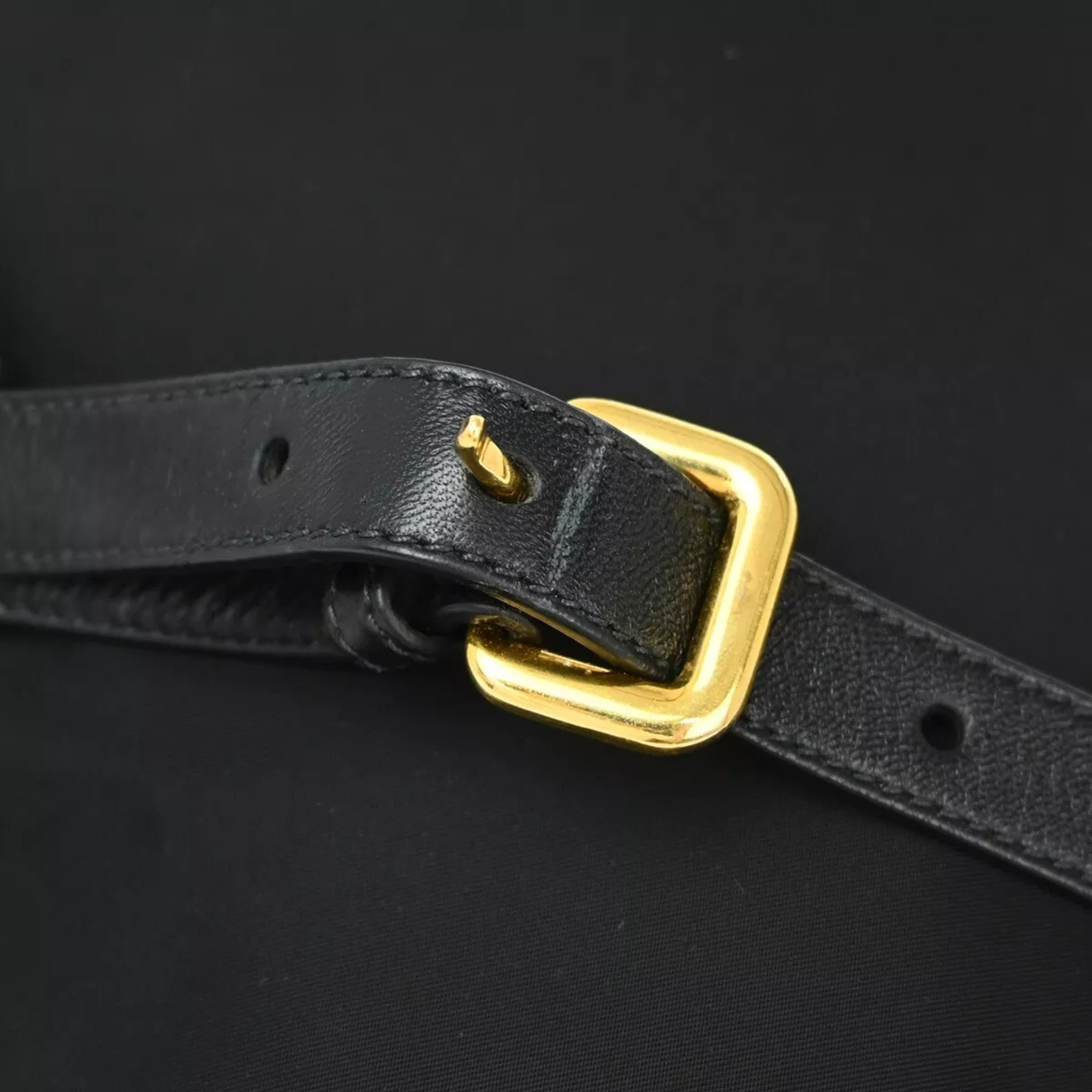 Prada Black Nylon Shoulder Bag 