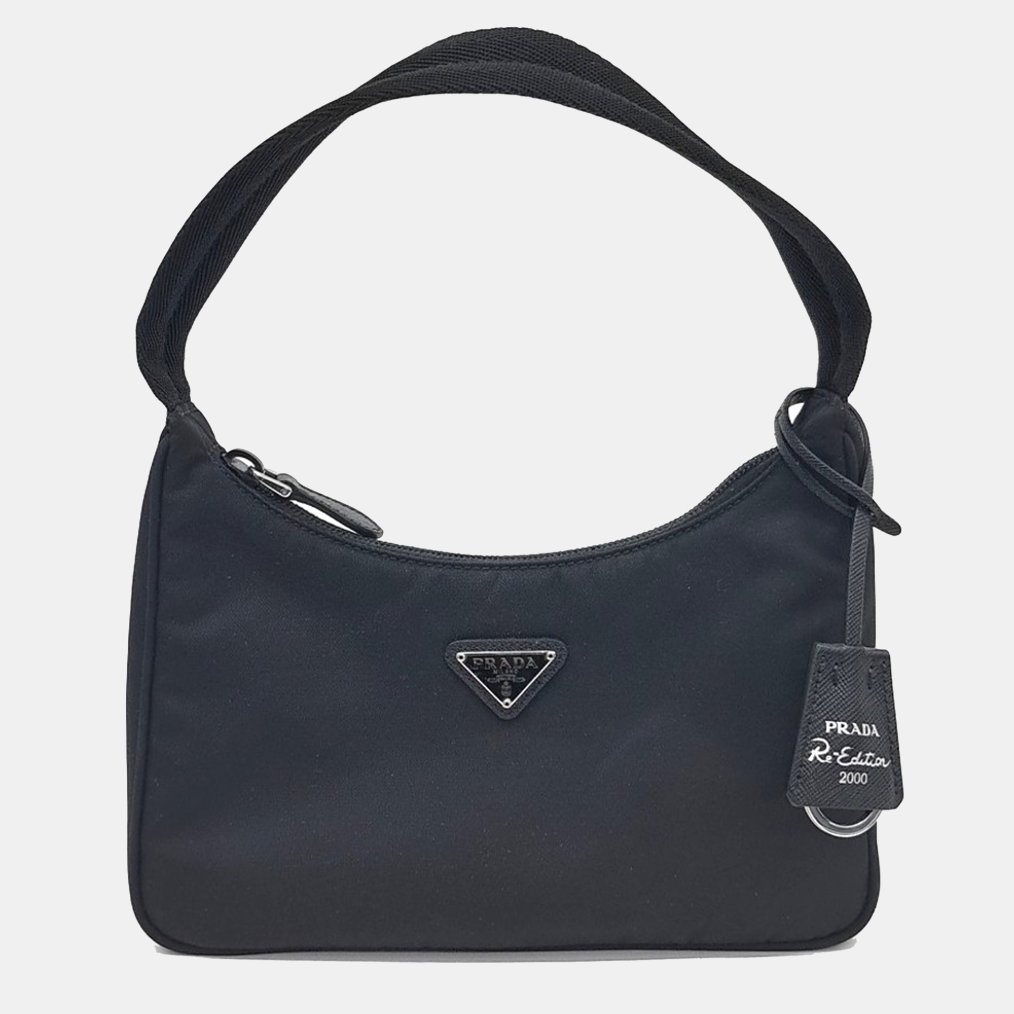 

Prada Black Nylon Hobo Bag