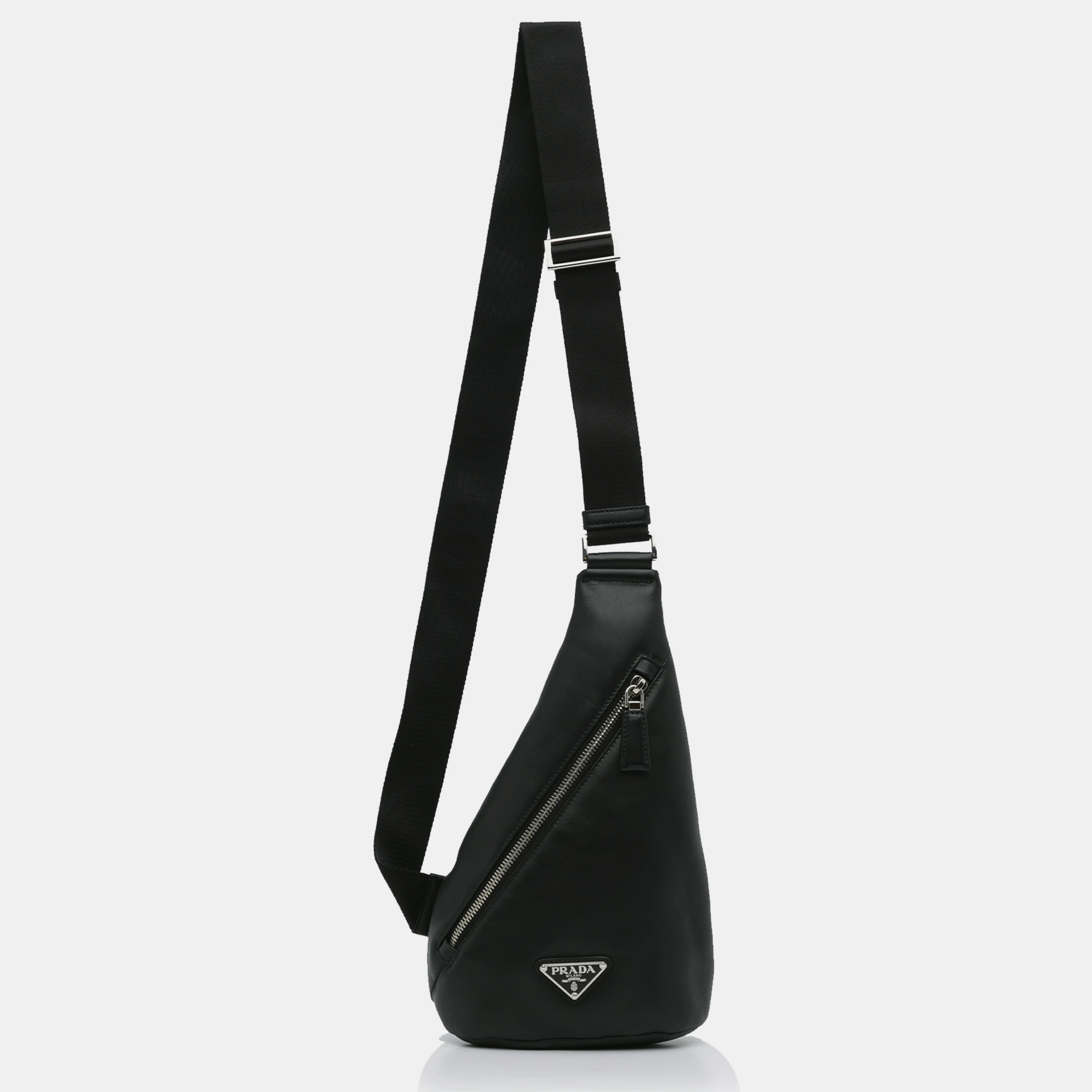 

Prada Black Leather Sling Bag