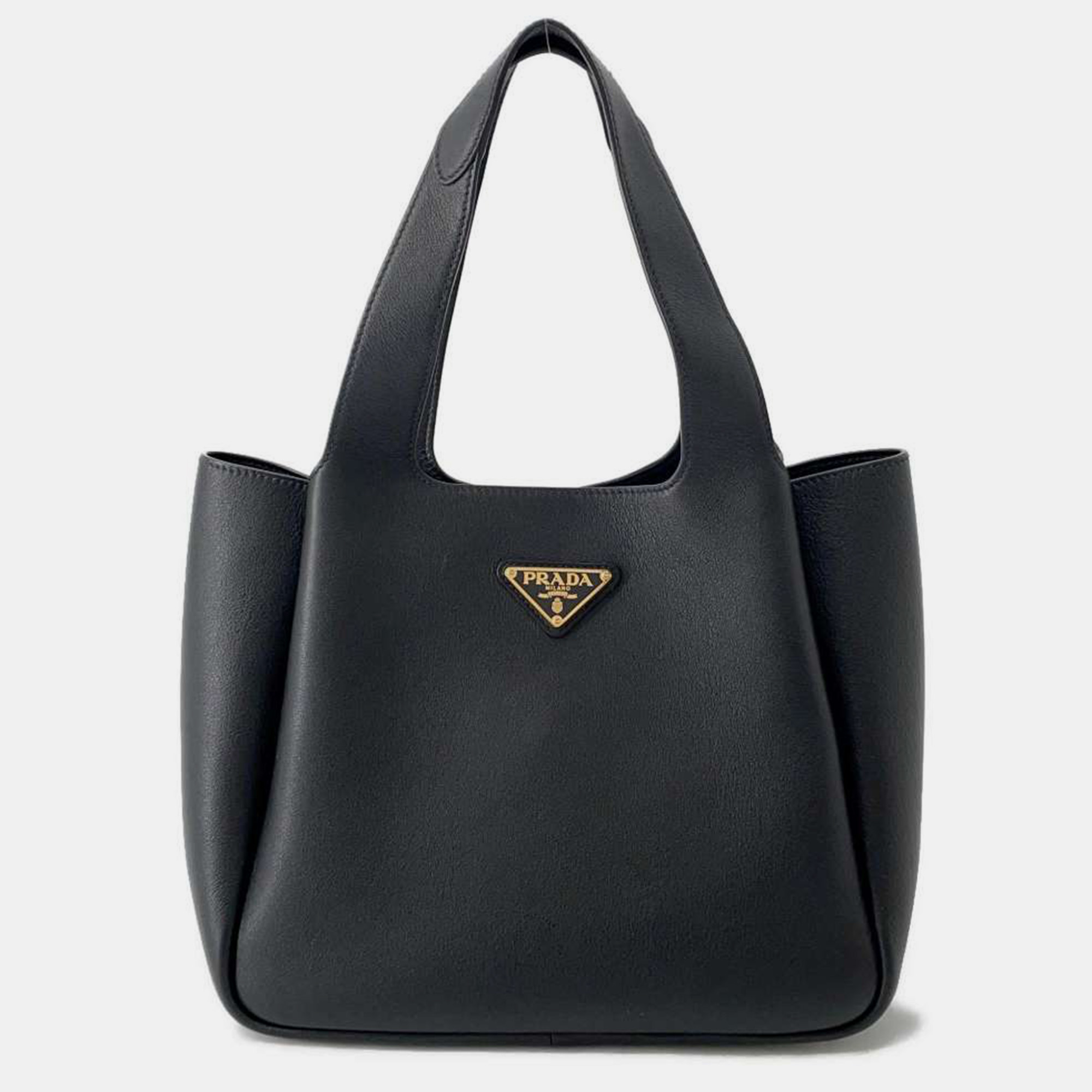 

Prada Black Leather Vitello Dino Handbag