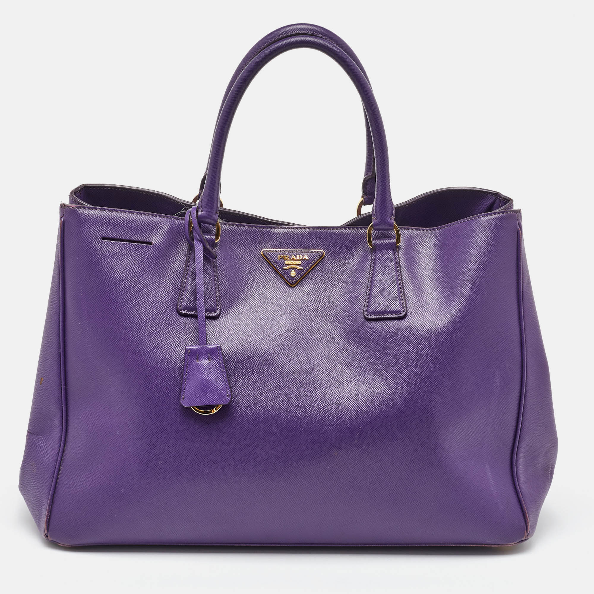 

Prada Purple Saffiano Leather  Galleria Tote