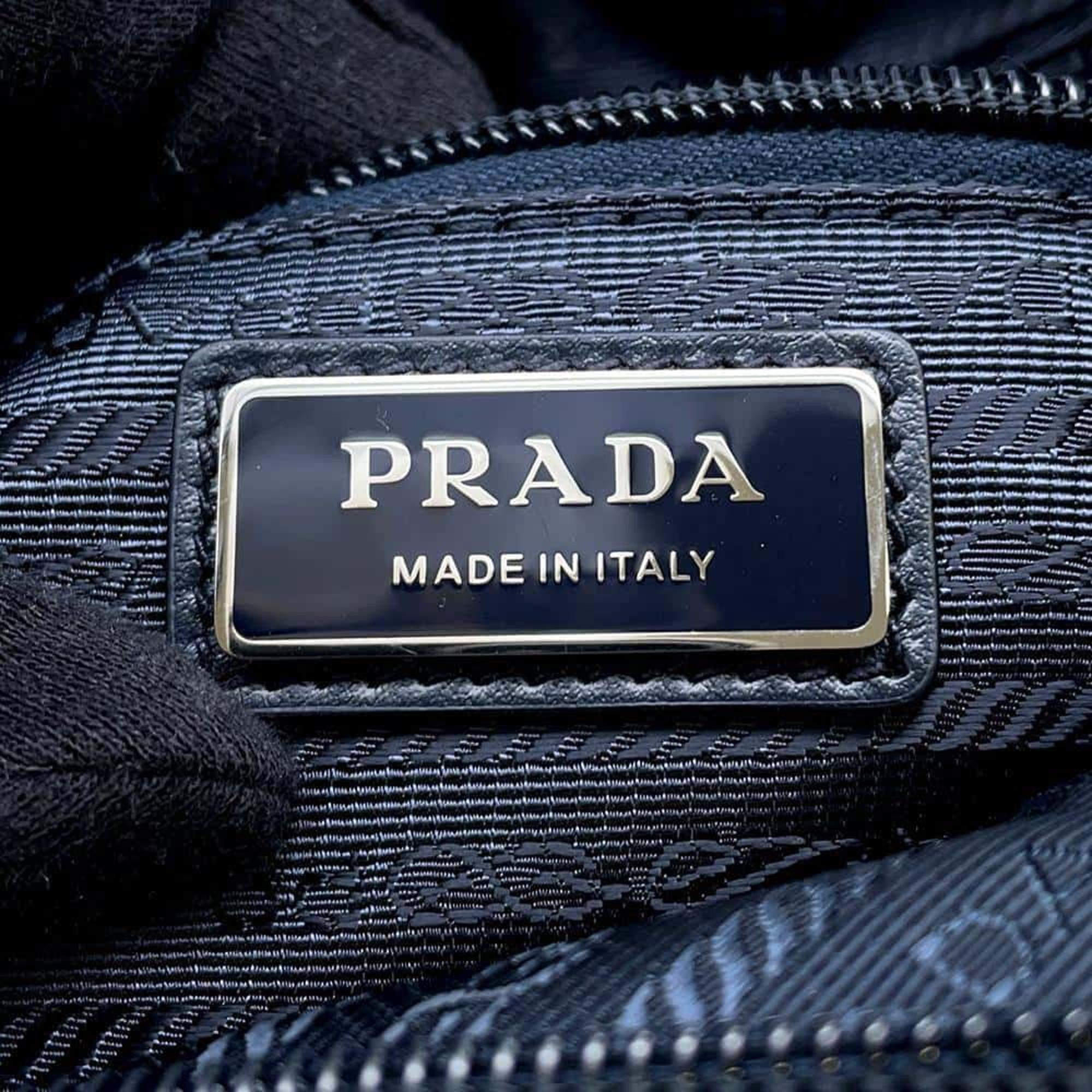 Prada Navy Nylon Crossbody Bag 