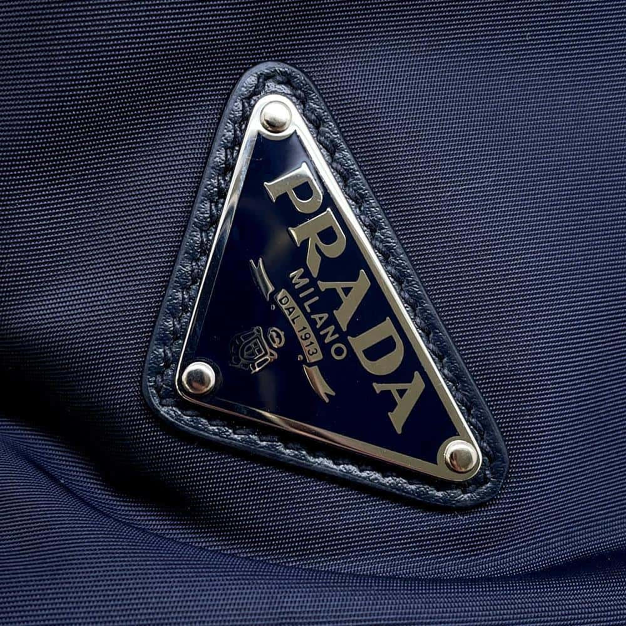 Prada Navy Nylon Crossbody Bag 