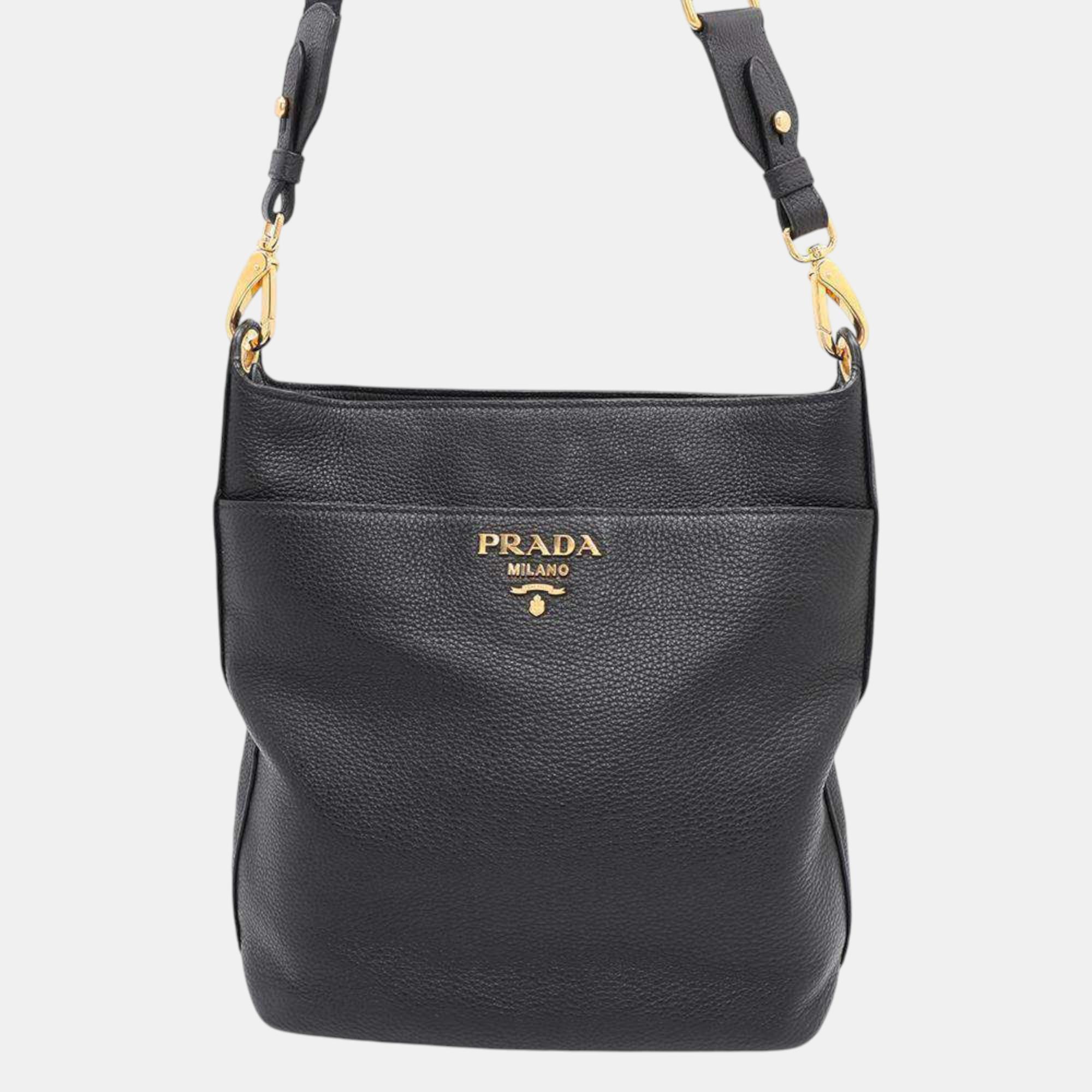 

Prada Shoulder Bag Black Leather