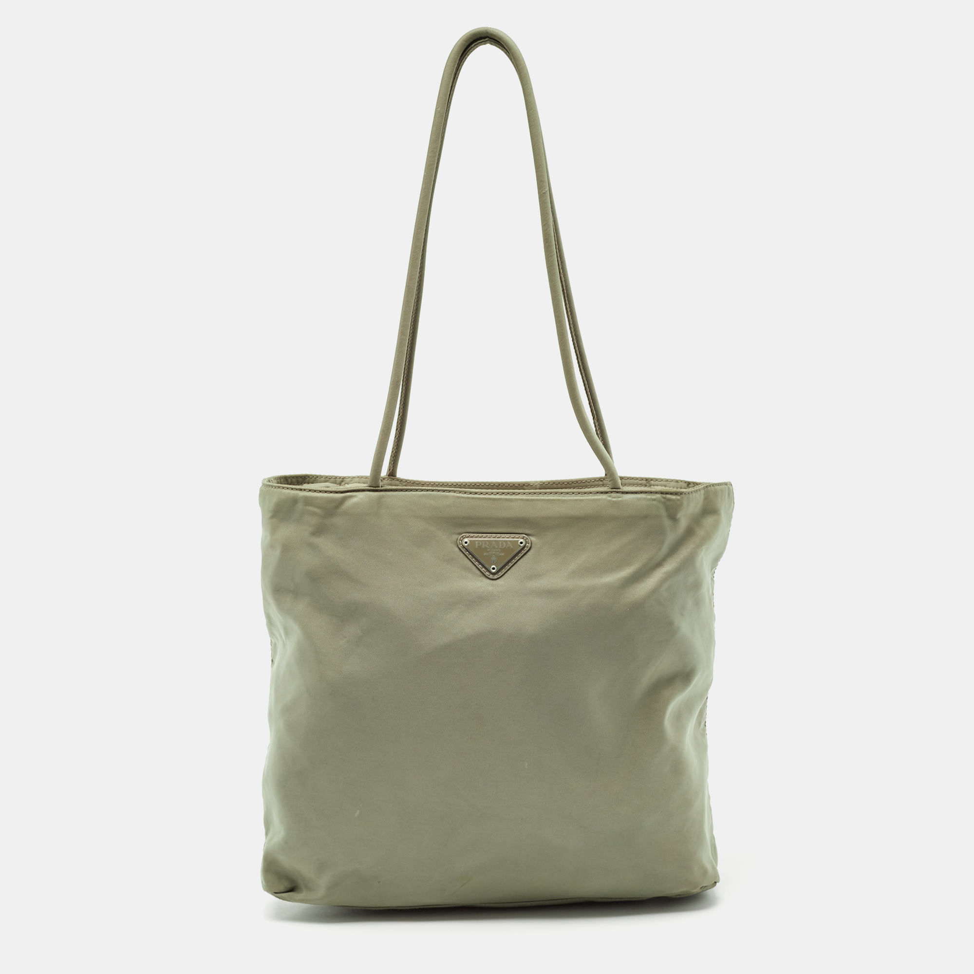 

Prada Military Green Nylon Tote