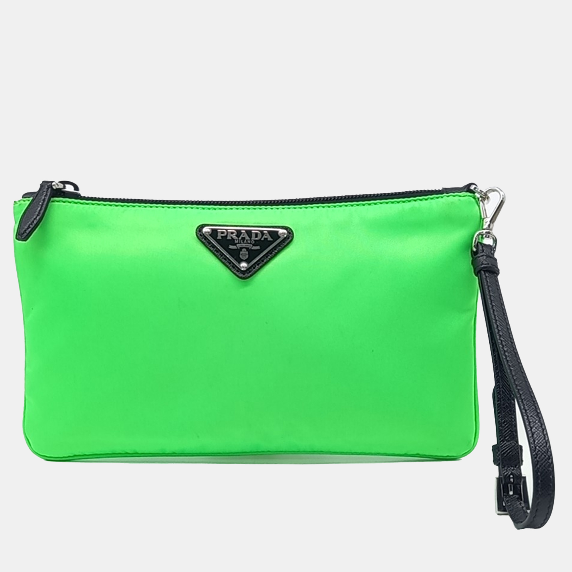 

Prada Green Fabric fabric pouch