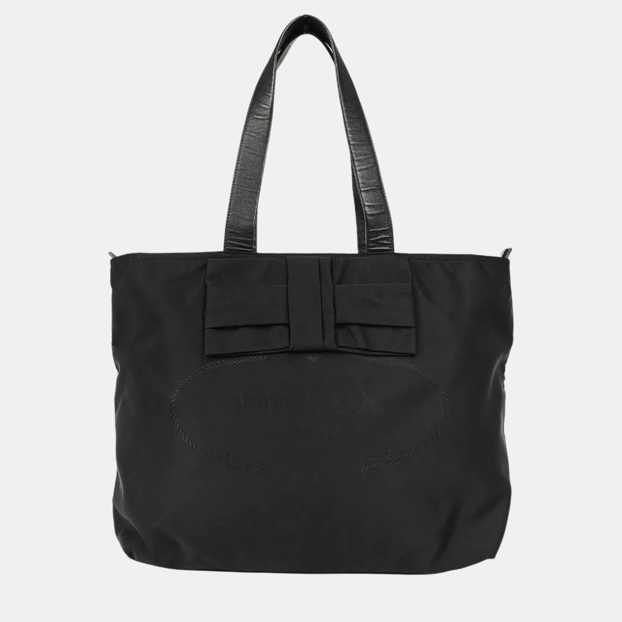 

Prada Black Nylon Tote Handbag