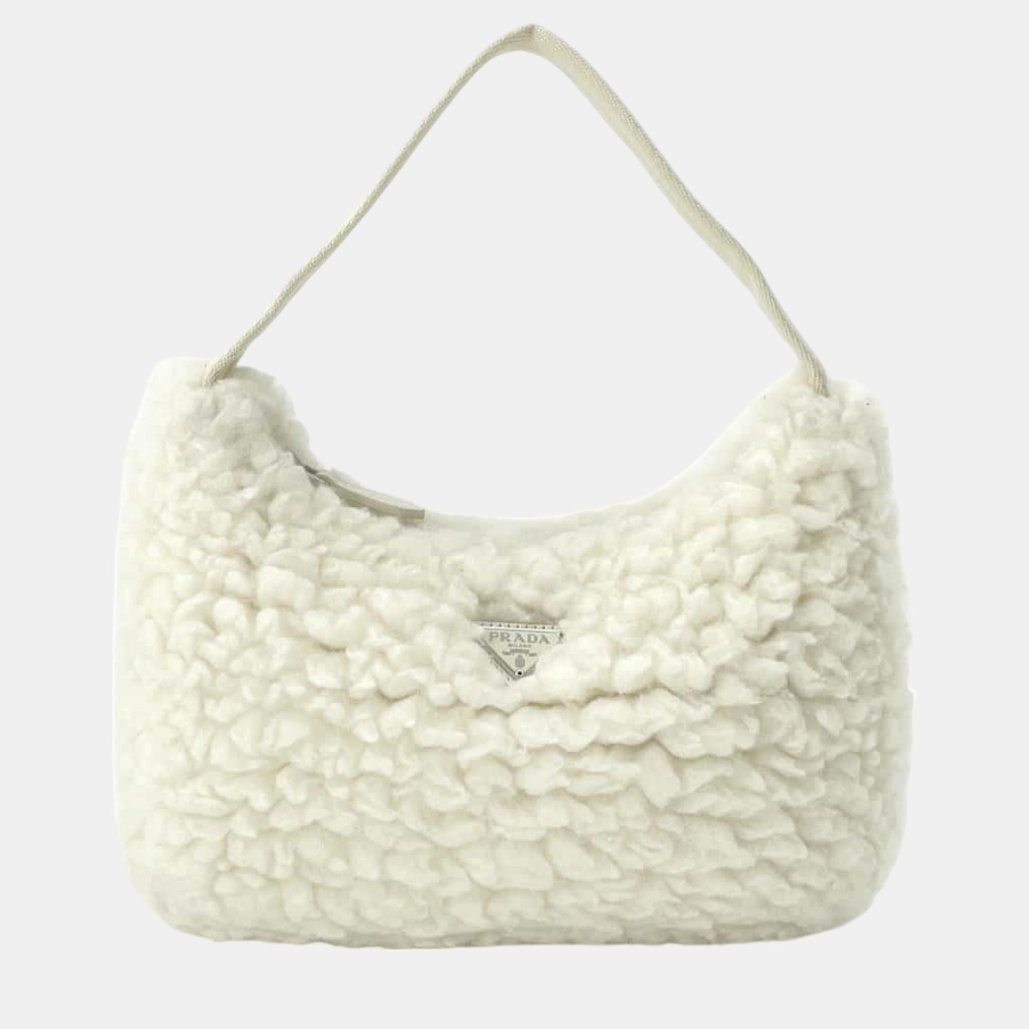 

Prada Shoulder Bag White Wool