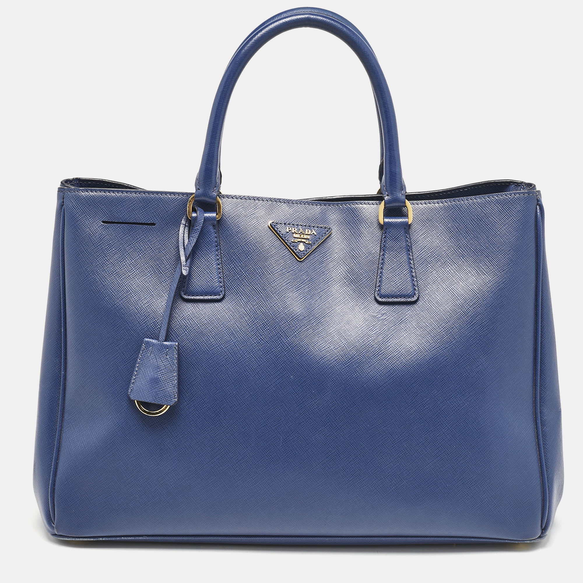 

Prada Blue Saffiano Lux Leather  Gardener's Tote