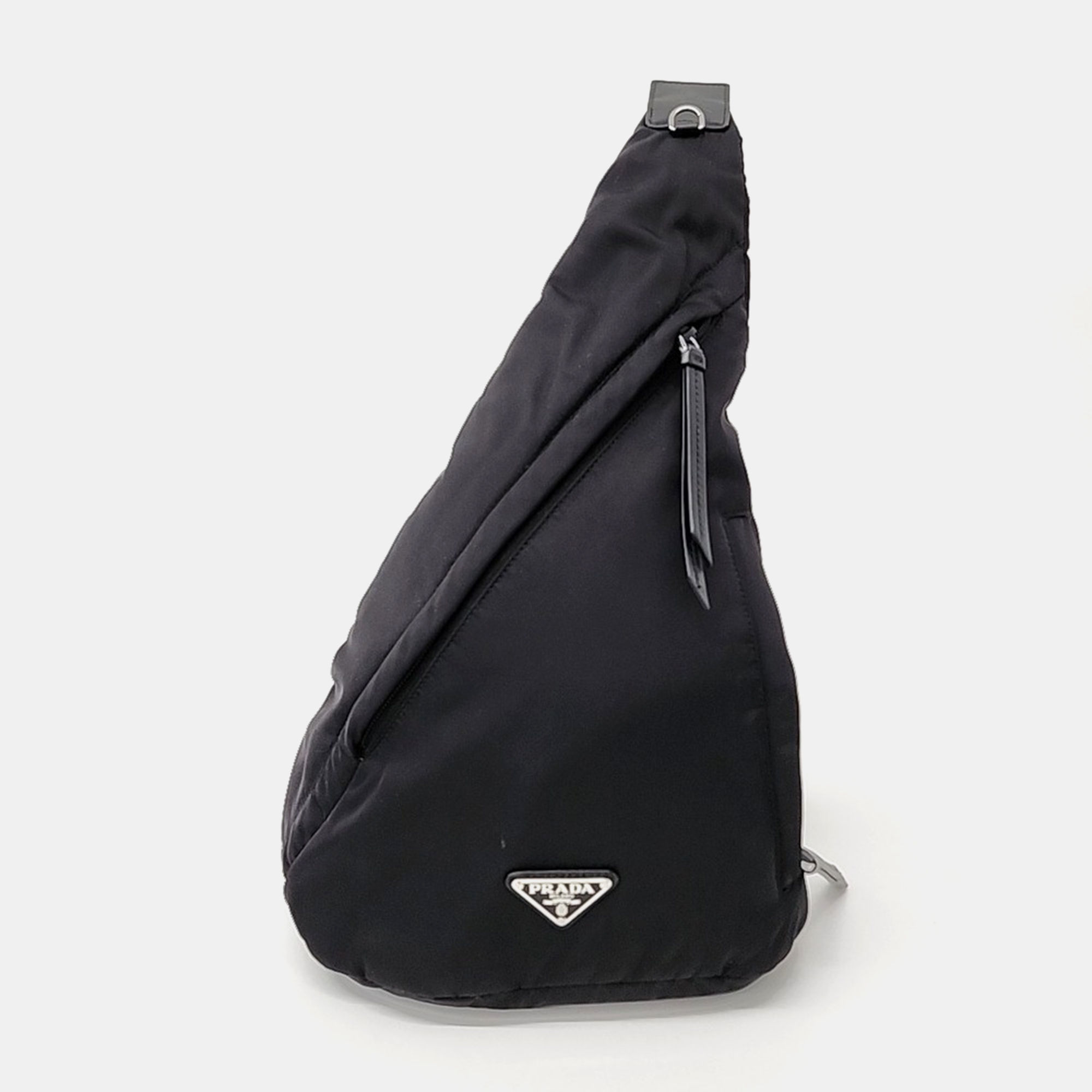 

Prada Black Nylon Re-Nylon Single-Rope Backpack