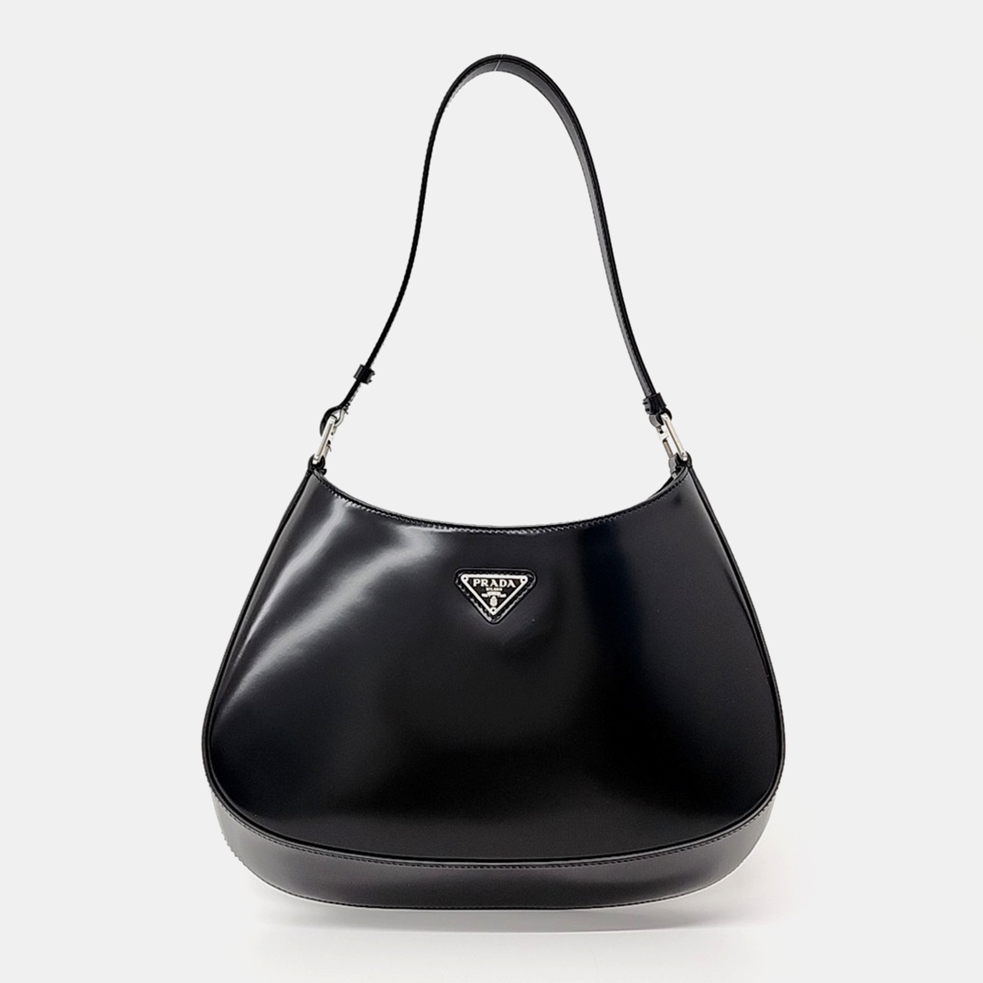 

Prada Black Leather Cleo Hobo Bag