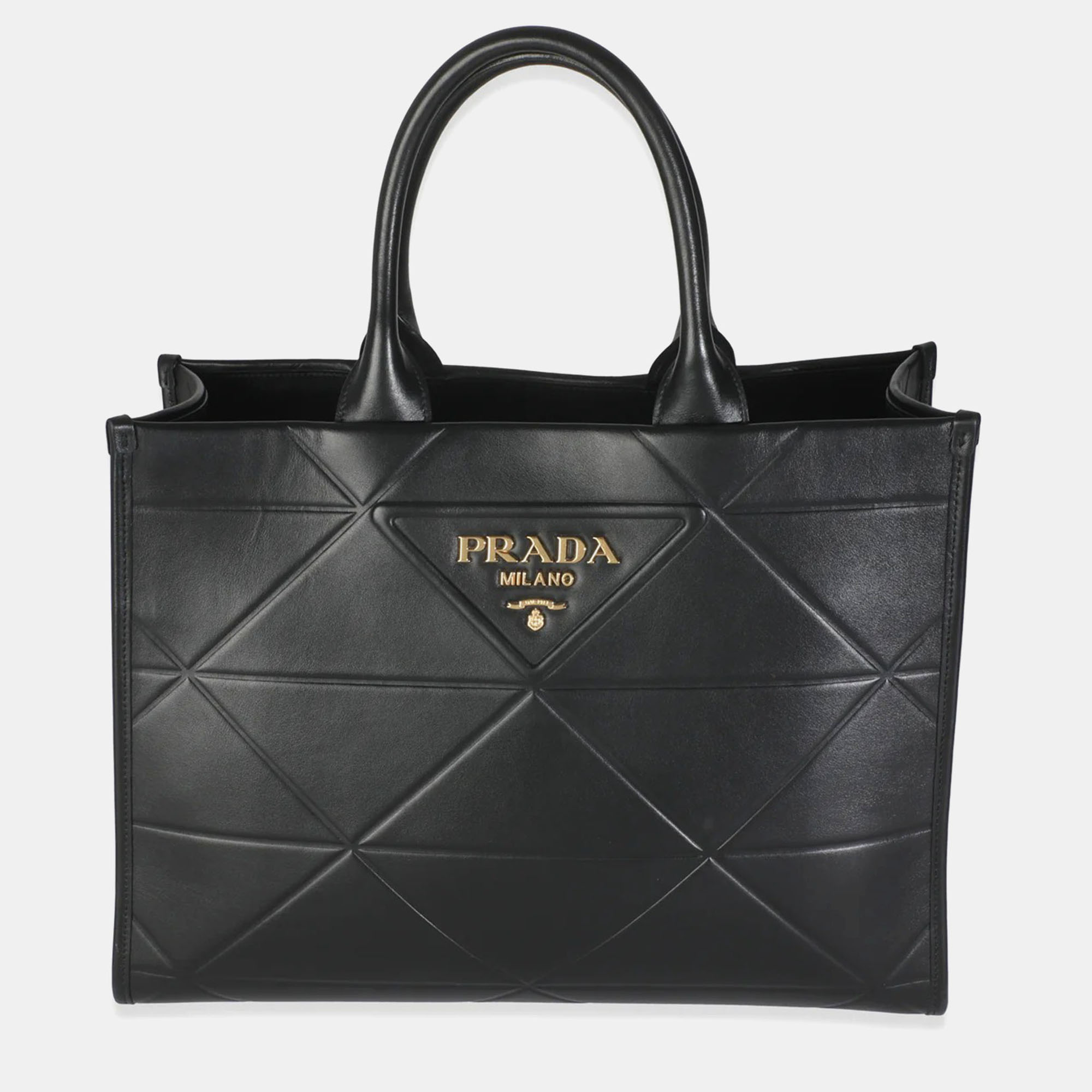 

Prada Black Calfskin Medium Symbole Tote bag
