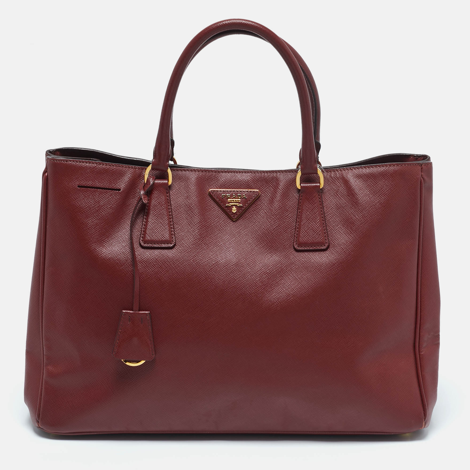 

Prada Red Saffiano Leather  Gardener's Tote