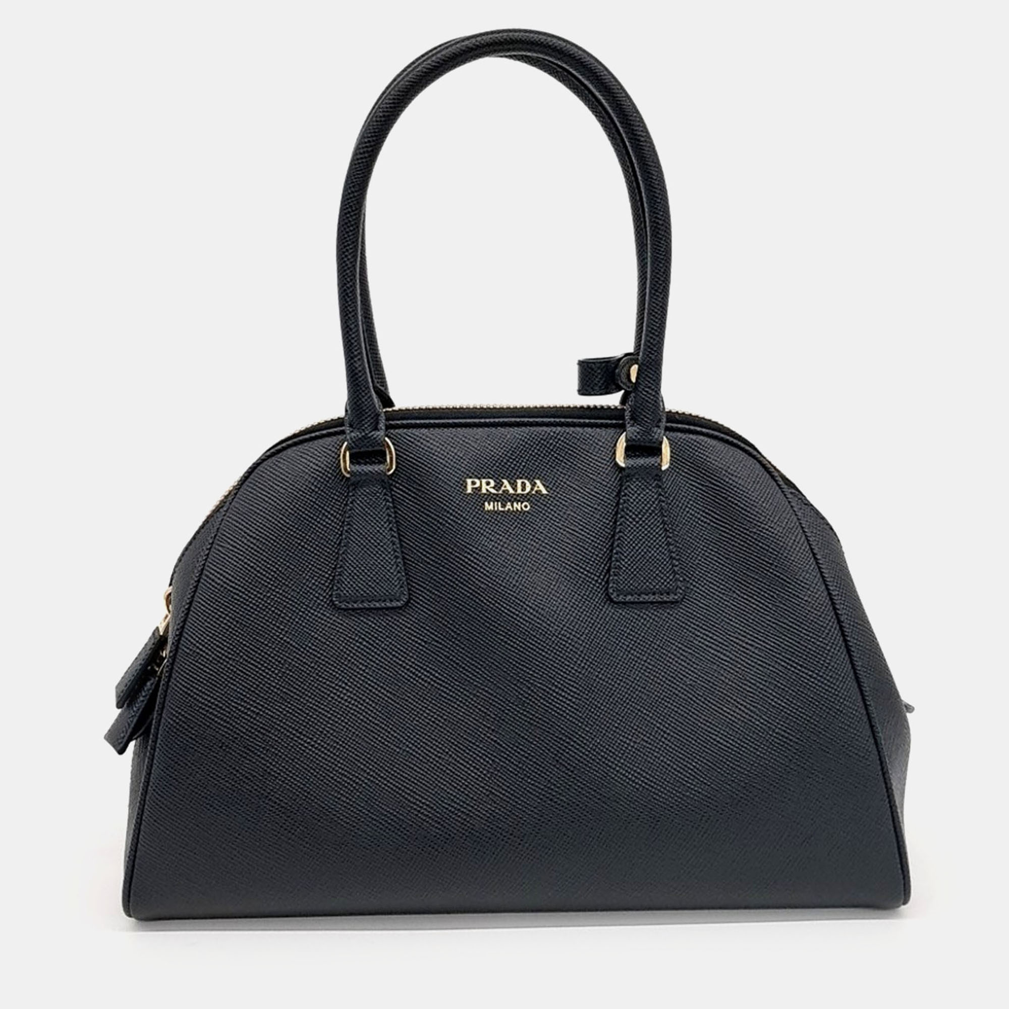 

Prada Black Leather Saffiano Tote Bag Medium