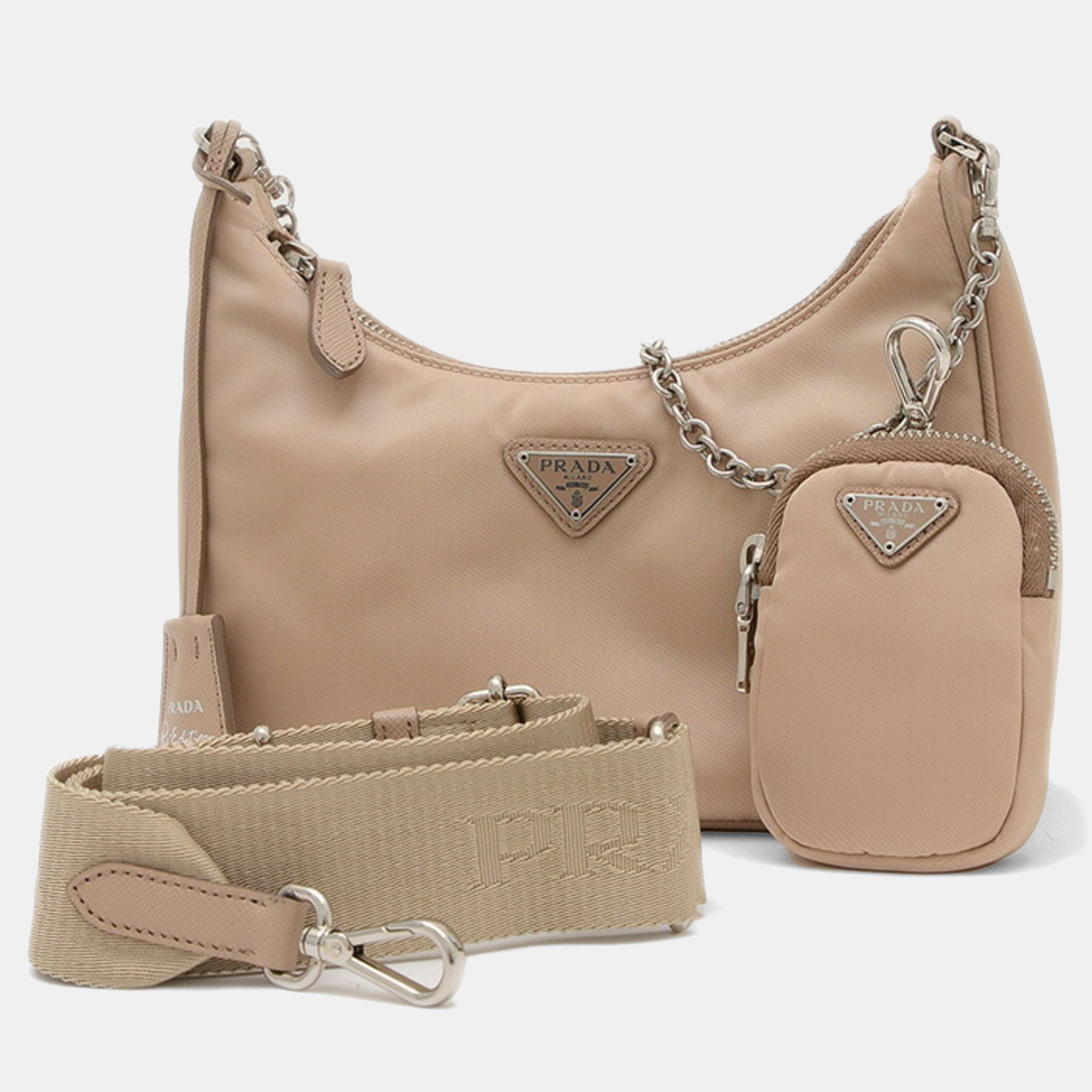 

Prada Re-Edition Shoulder Bag Nylon Beige