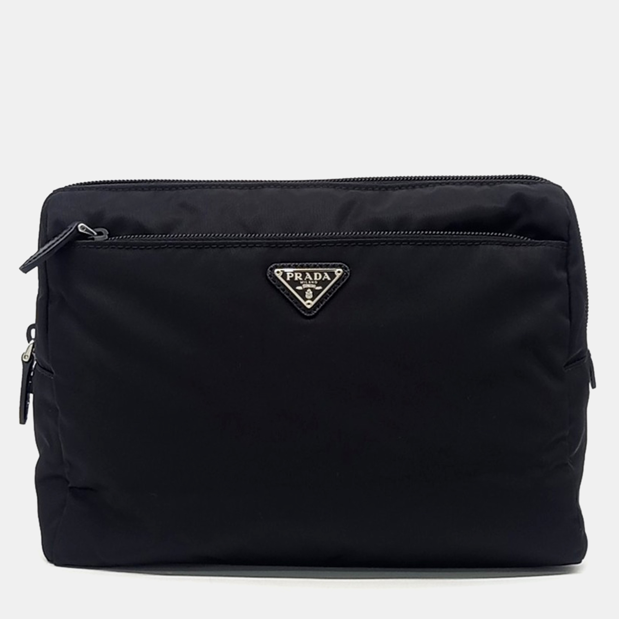

Prada Re-Nylon Travel Pouch, Black