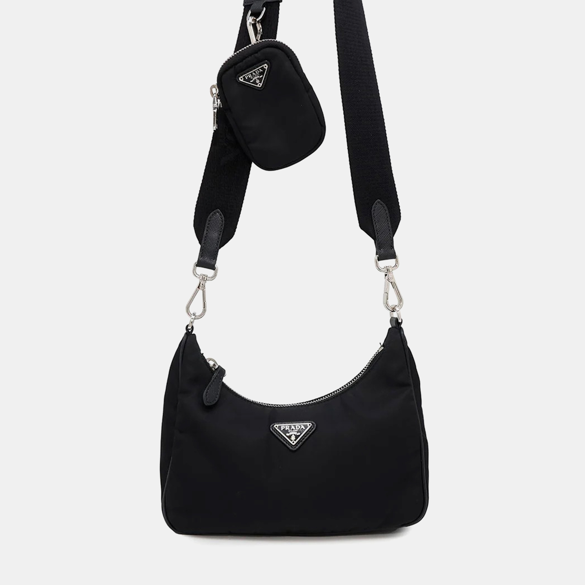 

Prada Shoulder Bag Re-Edition 2005 Black Nylon