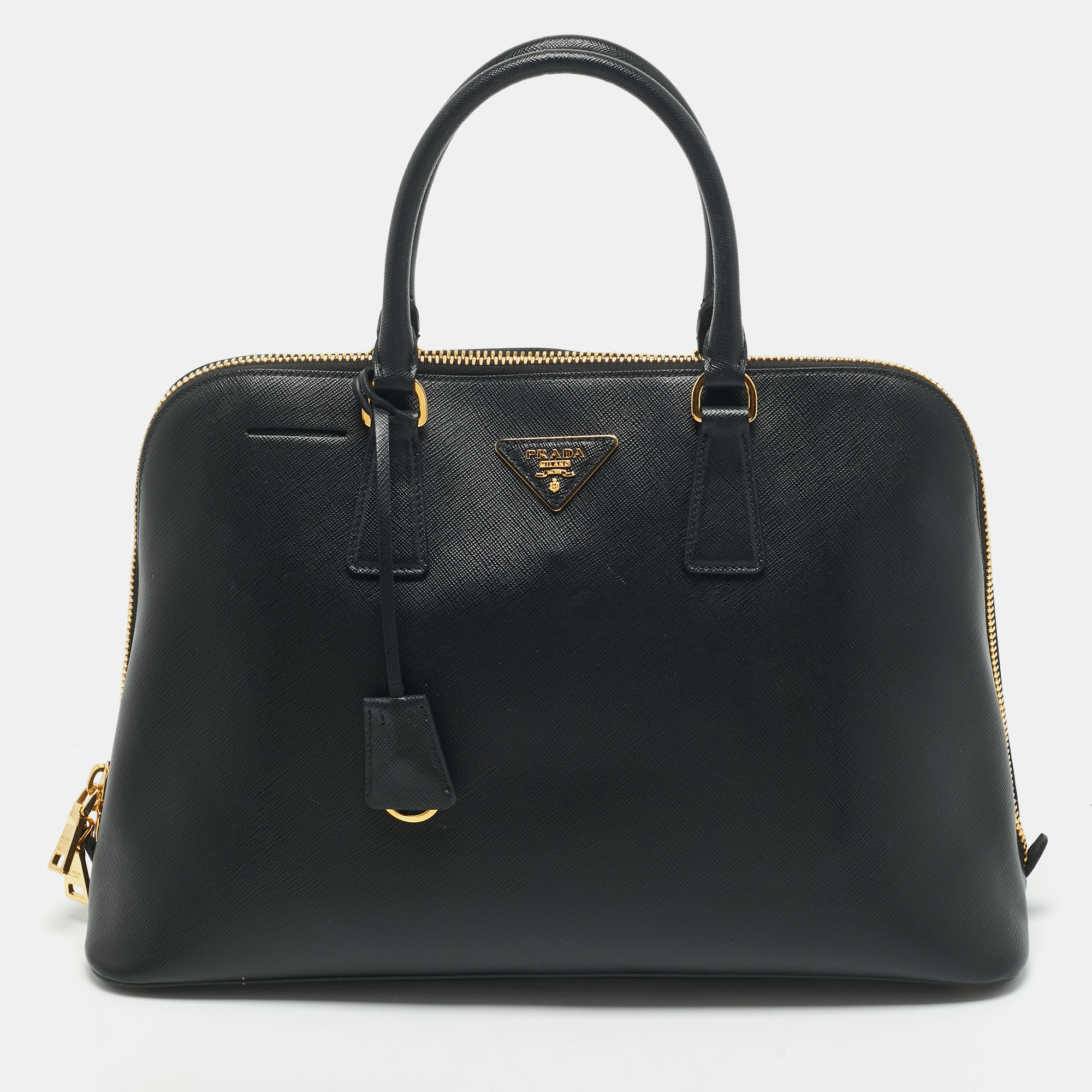 

Prada Black Saffiano Leather  Promenade Satchel