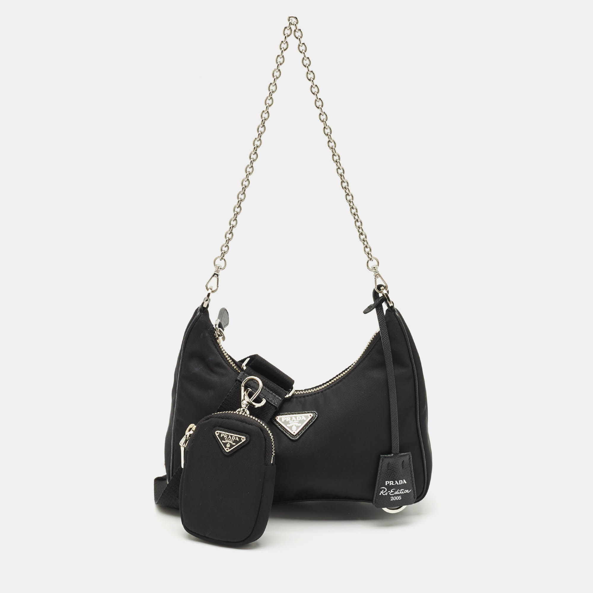 

Prada Black Nylon Re-Edition 2005 Shoulder Bag
