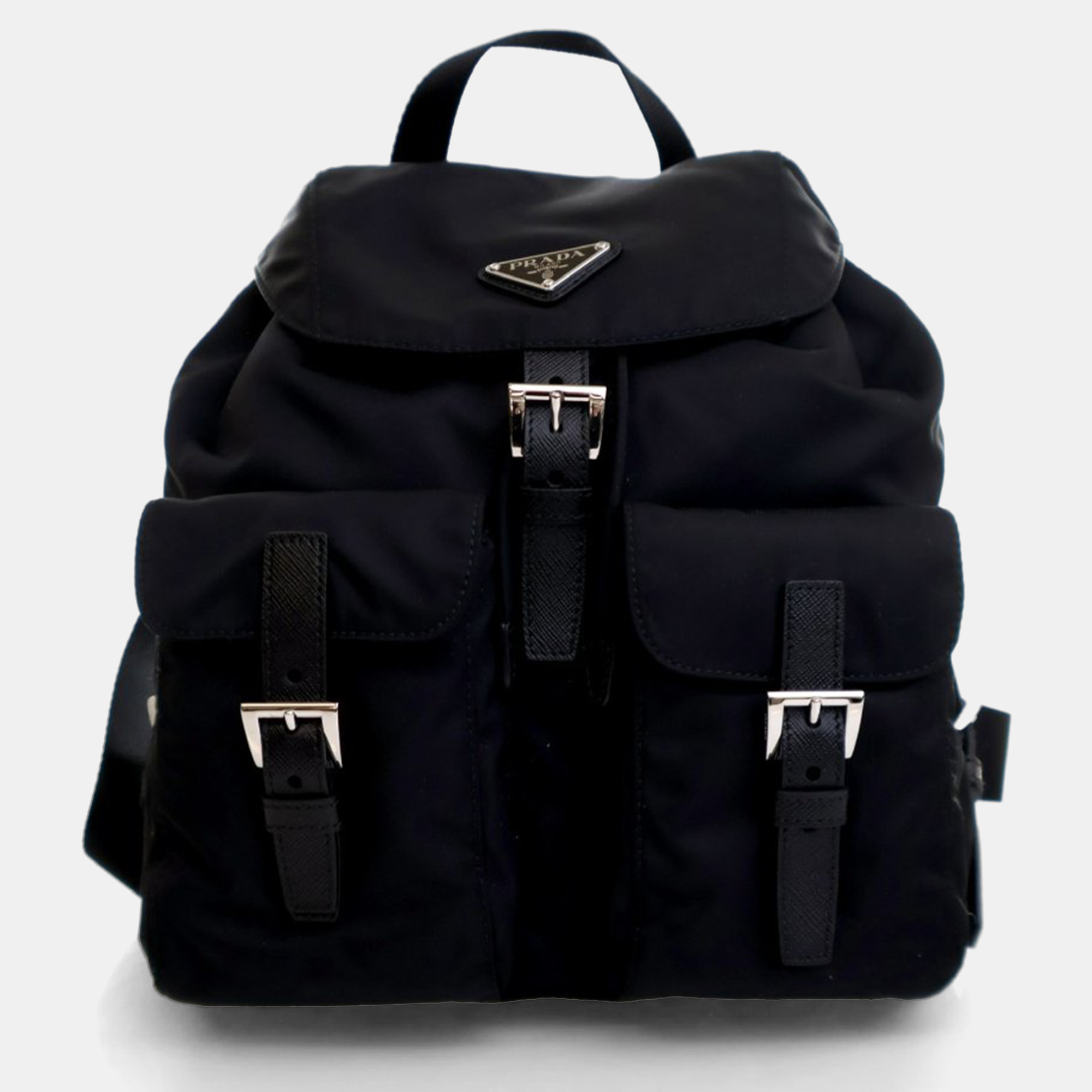 

Prada Tessuto Small Black Nylon Backpack