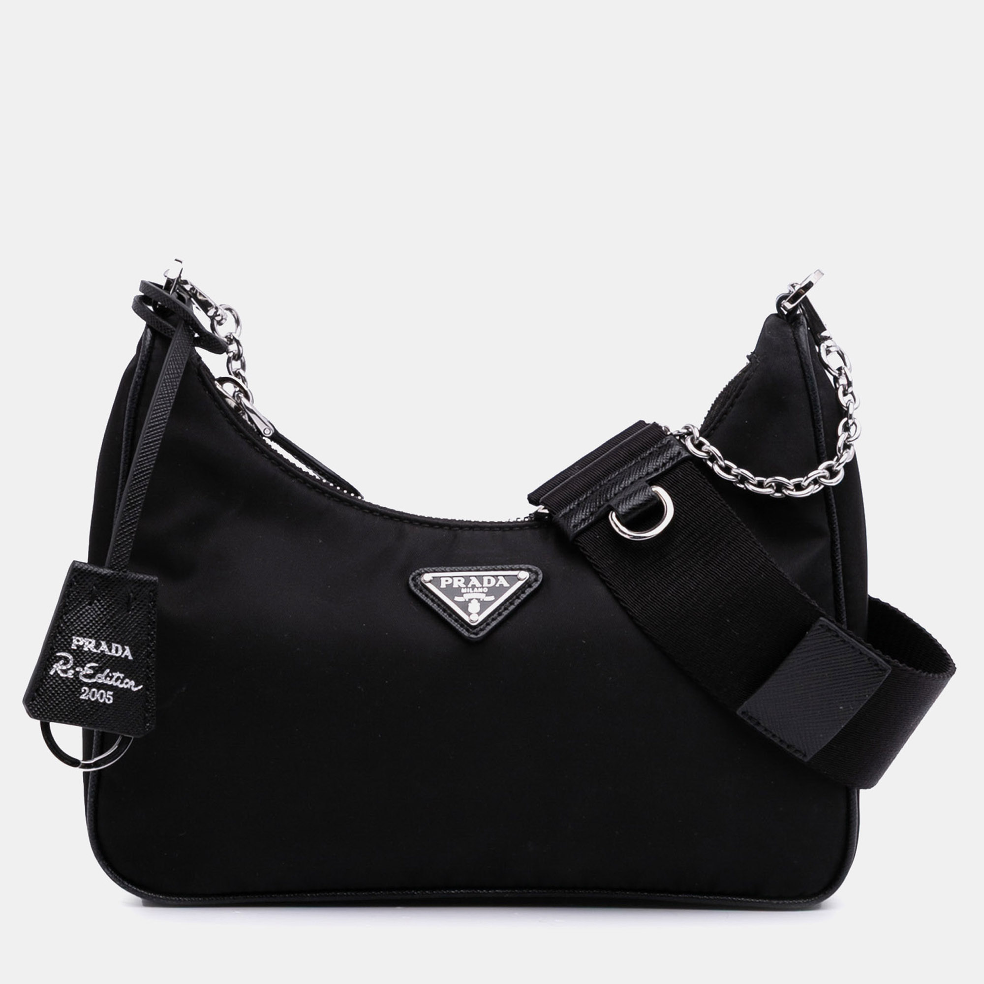

Prada Black Re Nylon Re Edition 2005 Satchel