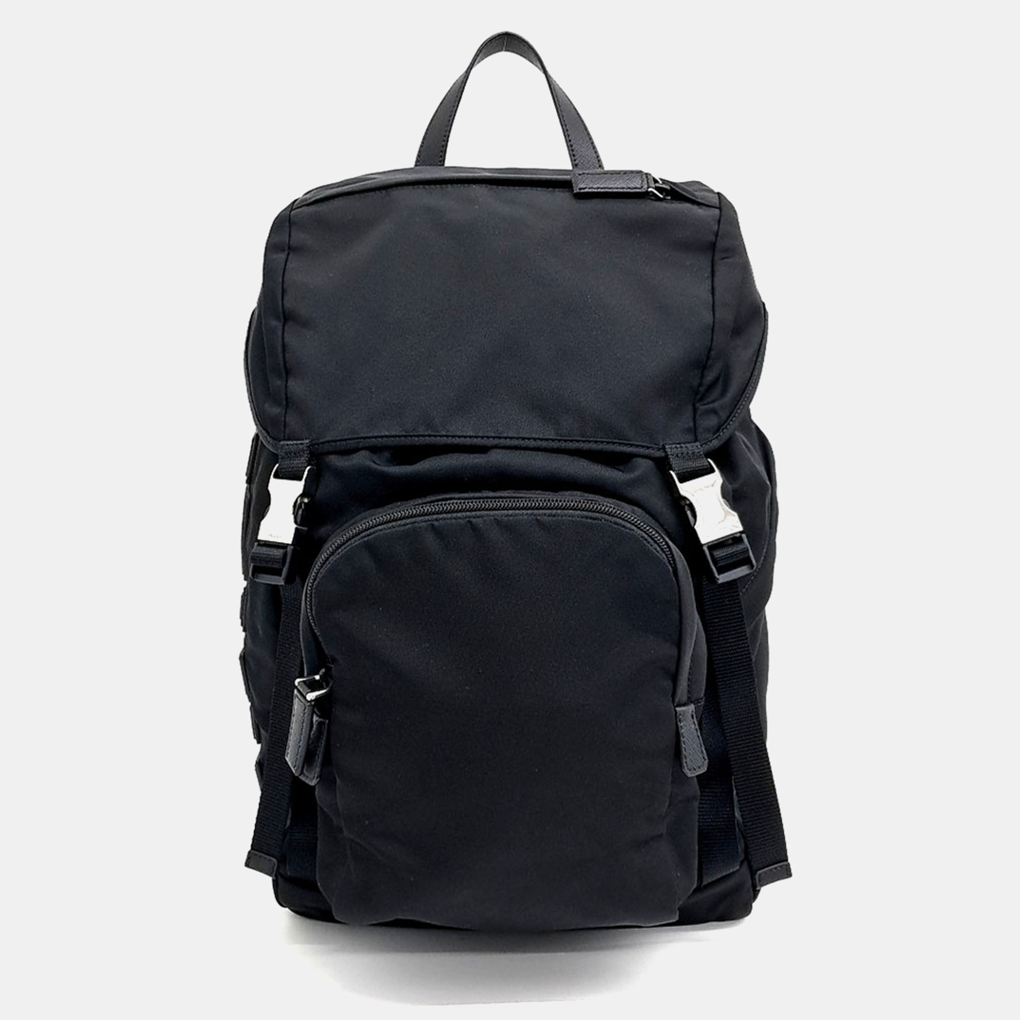 

Prada Black Nylon fabric backpack