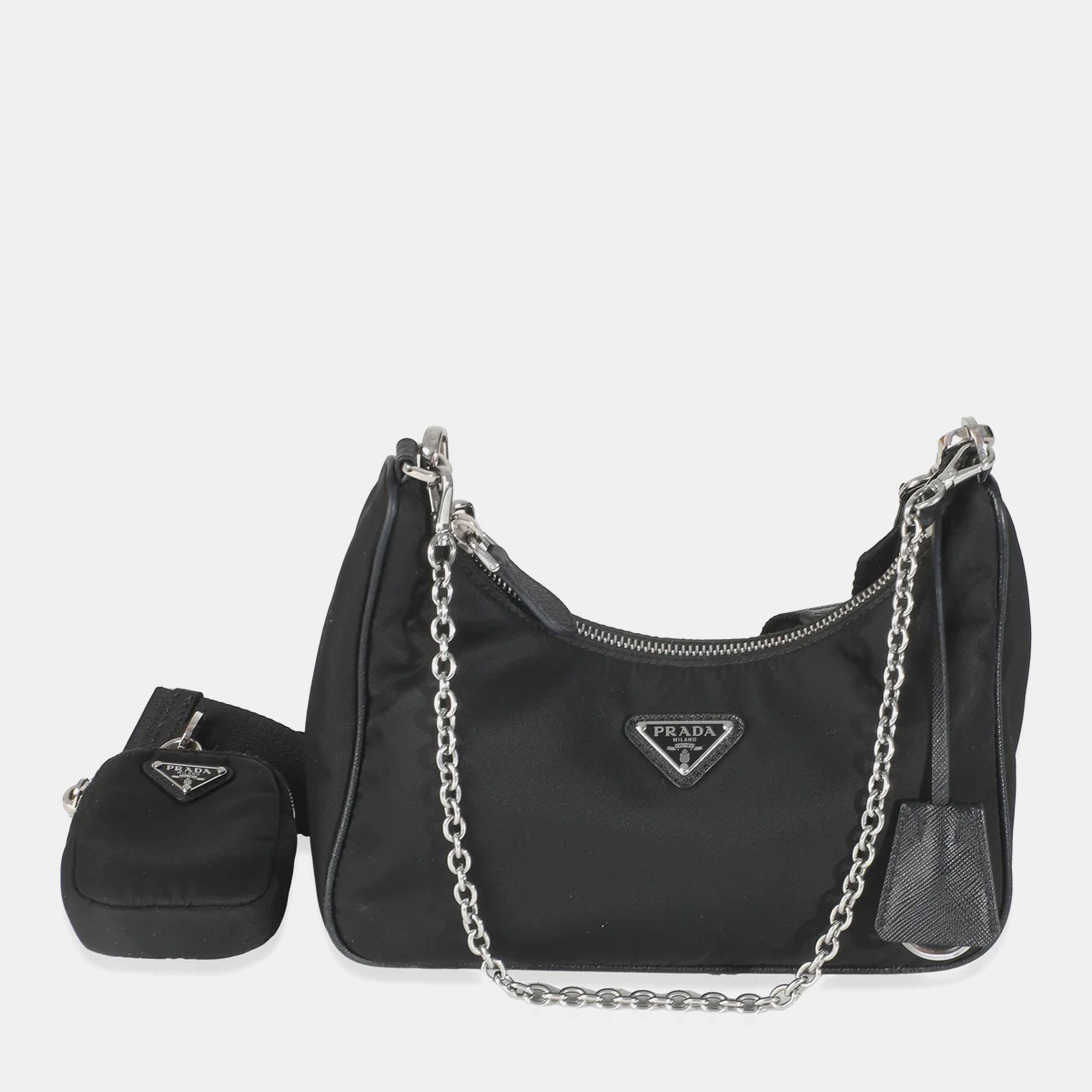 Pre-owned Prada Black Re-nylon Re-edition 2005 Bag