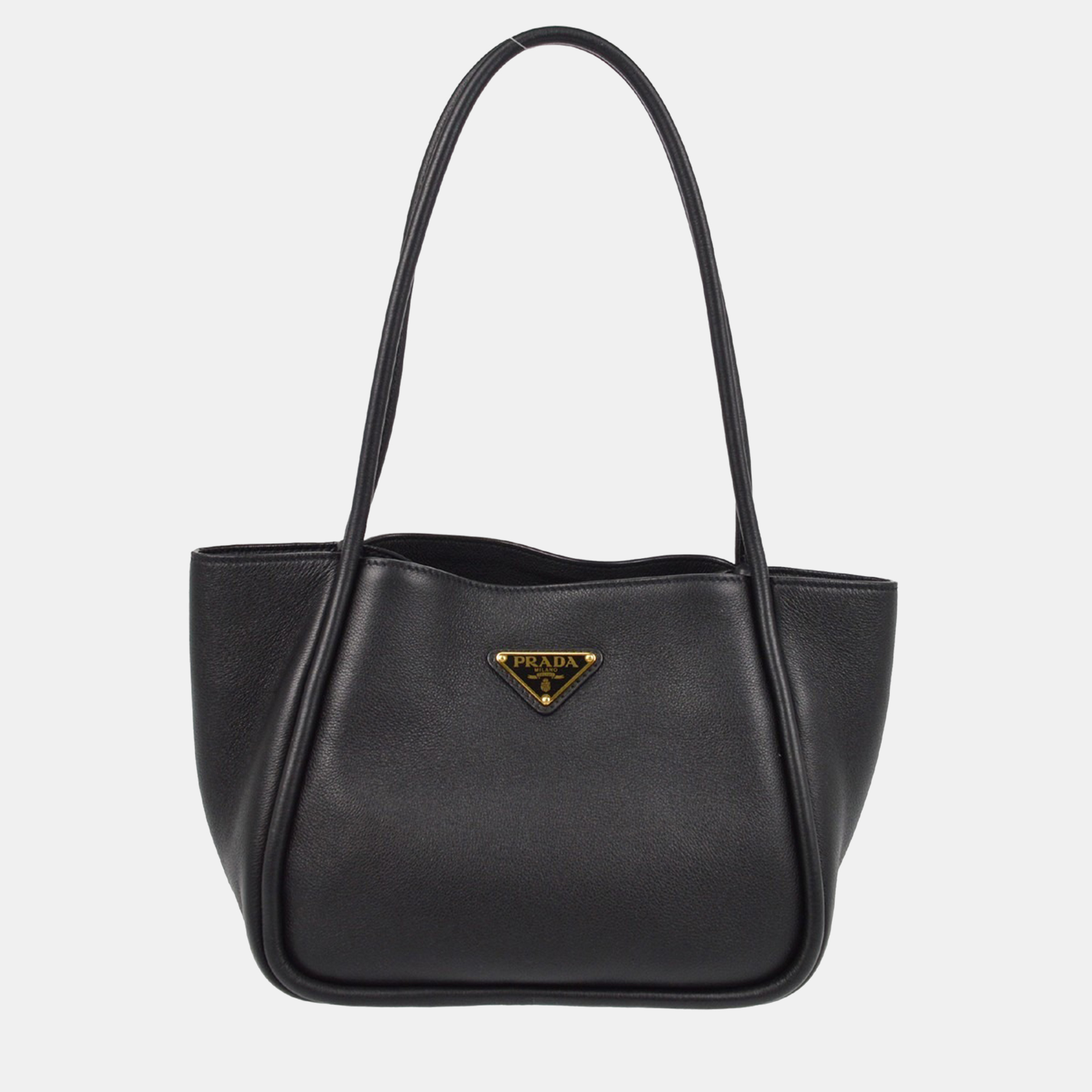 

Prada Black Leather Tote Bag