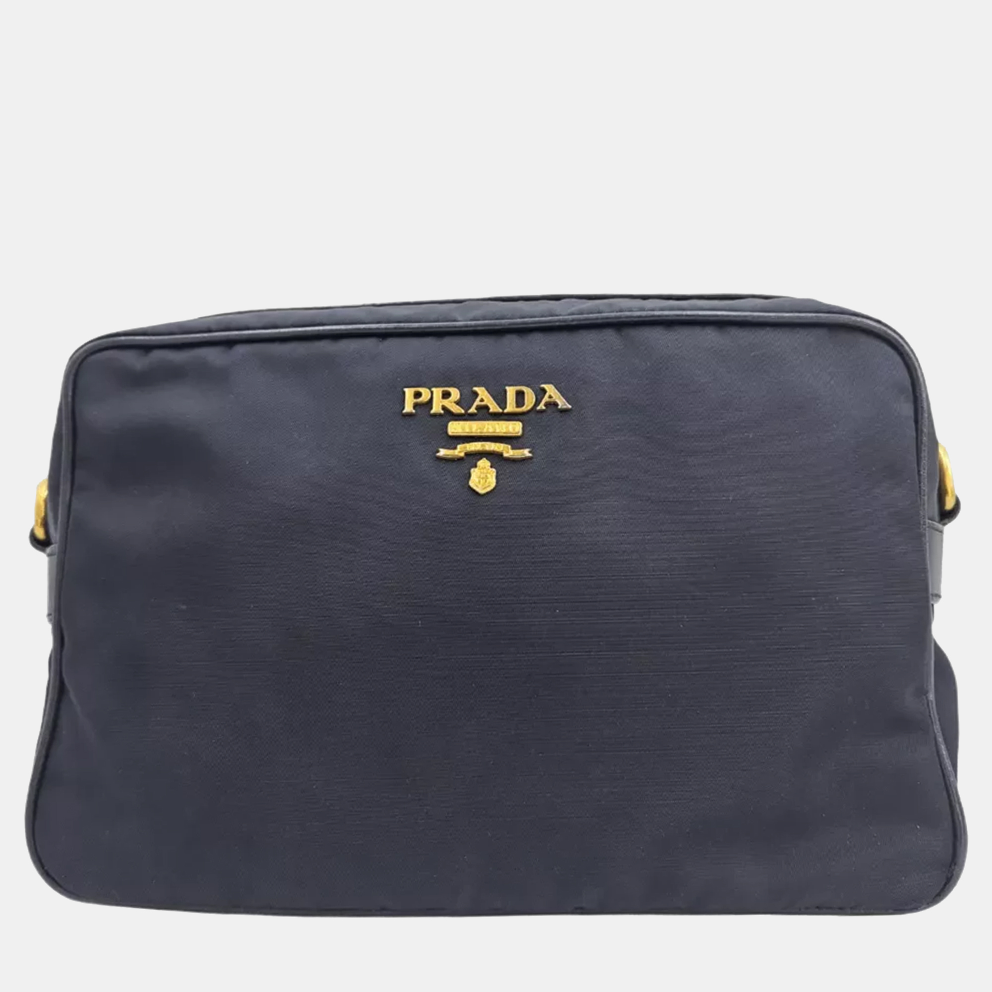 

Prada Tessuto Bandoliera Navy Nylon Camera Bag, Navy blue