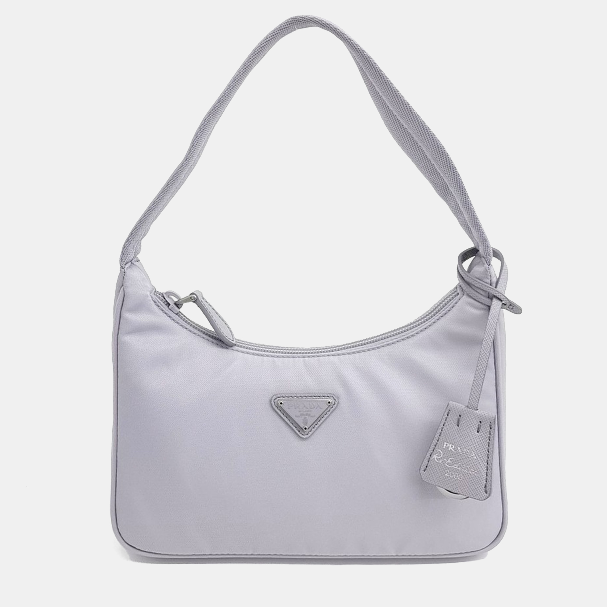 

Prada Grey Nylon Tessuto Hobo Bag