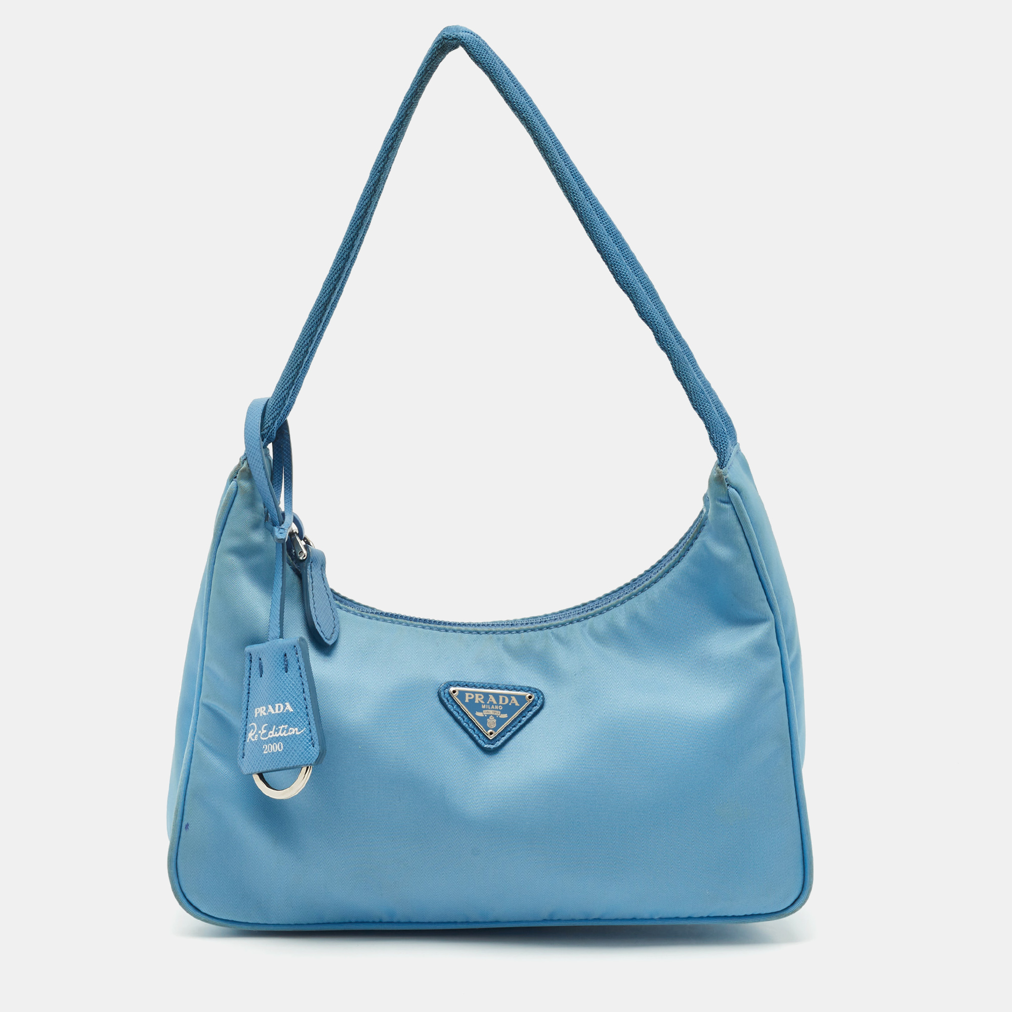 

Prada Light Blue Nylon Re-Edition 2000 Shoulder Bag