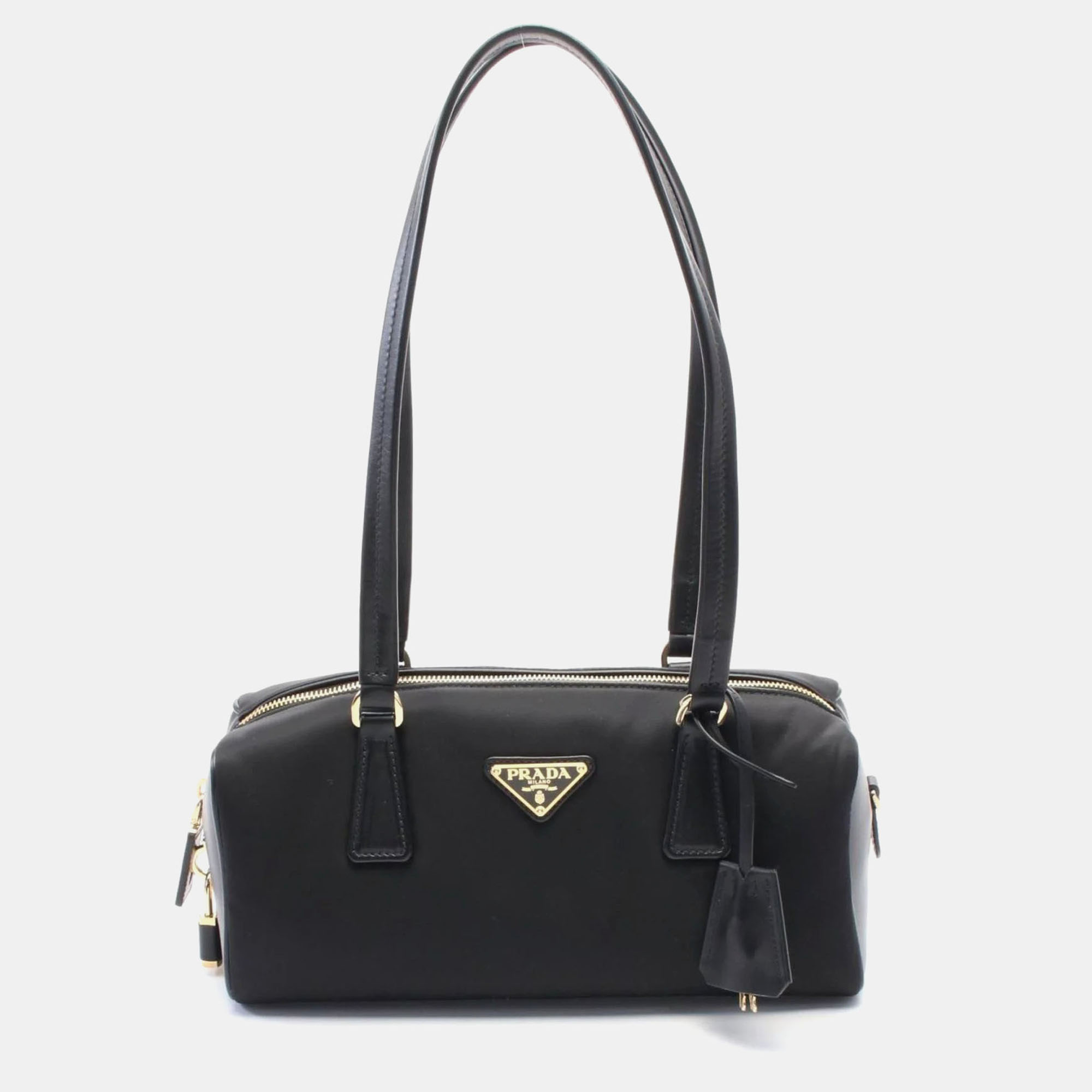 

Prada Re-Nylon Medium Black Nylon Leather Shoulder Bag