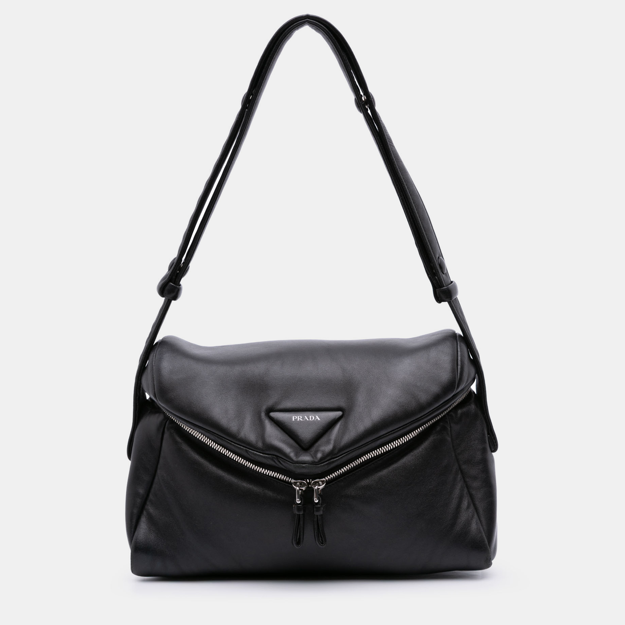 

Prada Black Nappa Padded Signaux Bag