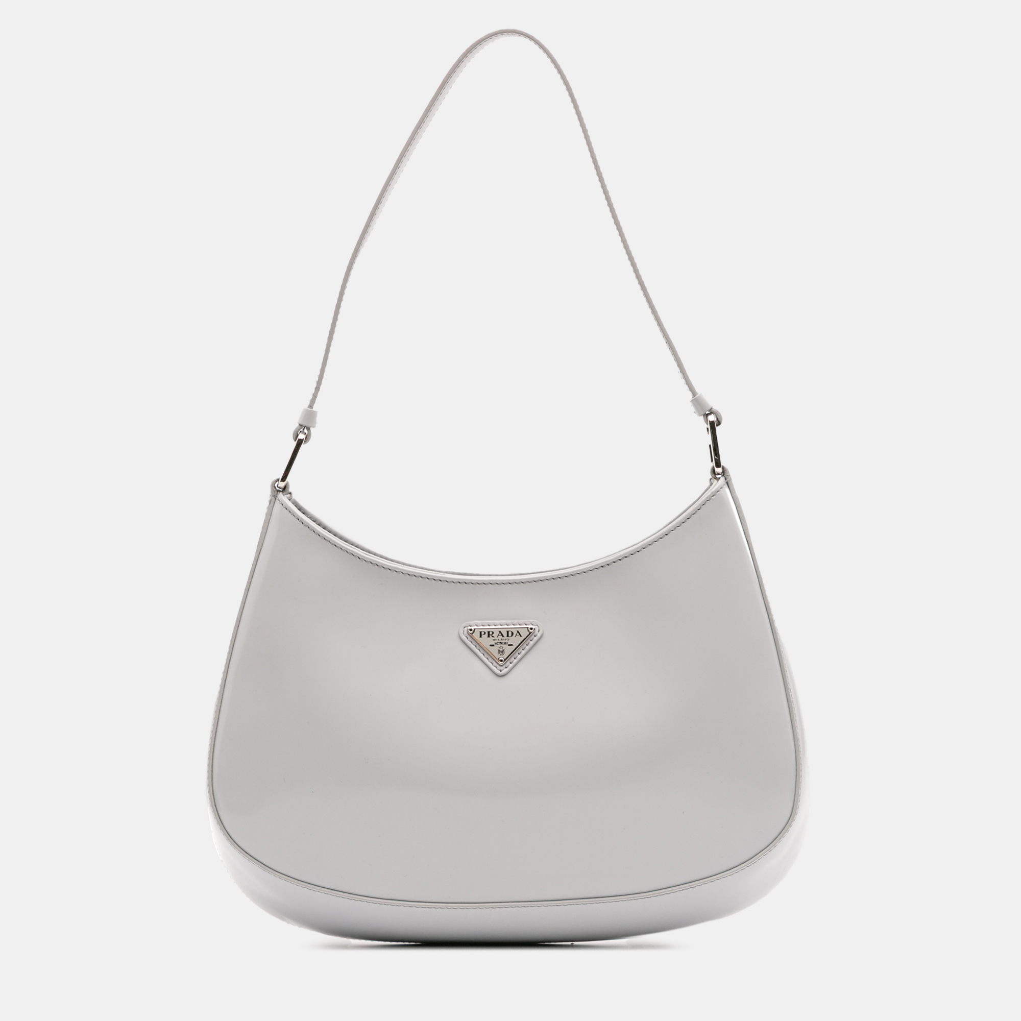 

Prada Grey Spazzolato Cleo Shoulder Bag